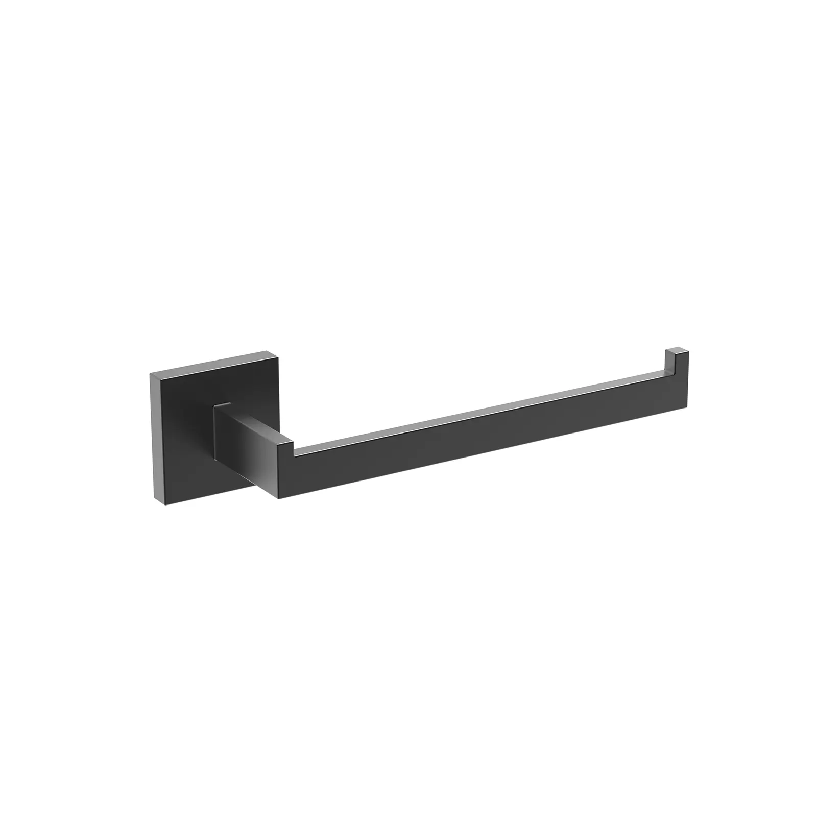 KUBIKA NEGRO MATE ACCESORIOS DE BAÑO TOALLERO CORTO 262 MM PVD