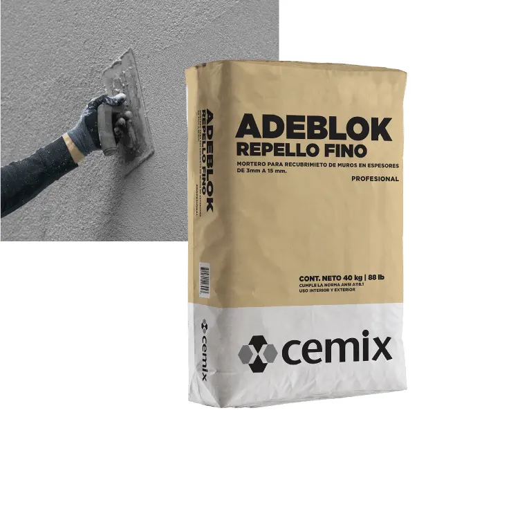 CEMIX ADEBLOCK REPELLO FINO GRIS SACO 40KG