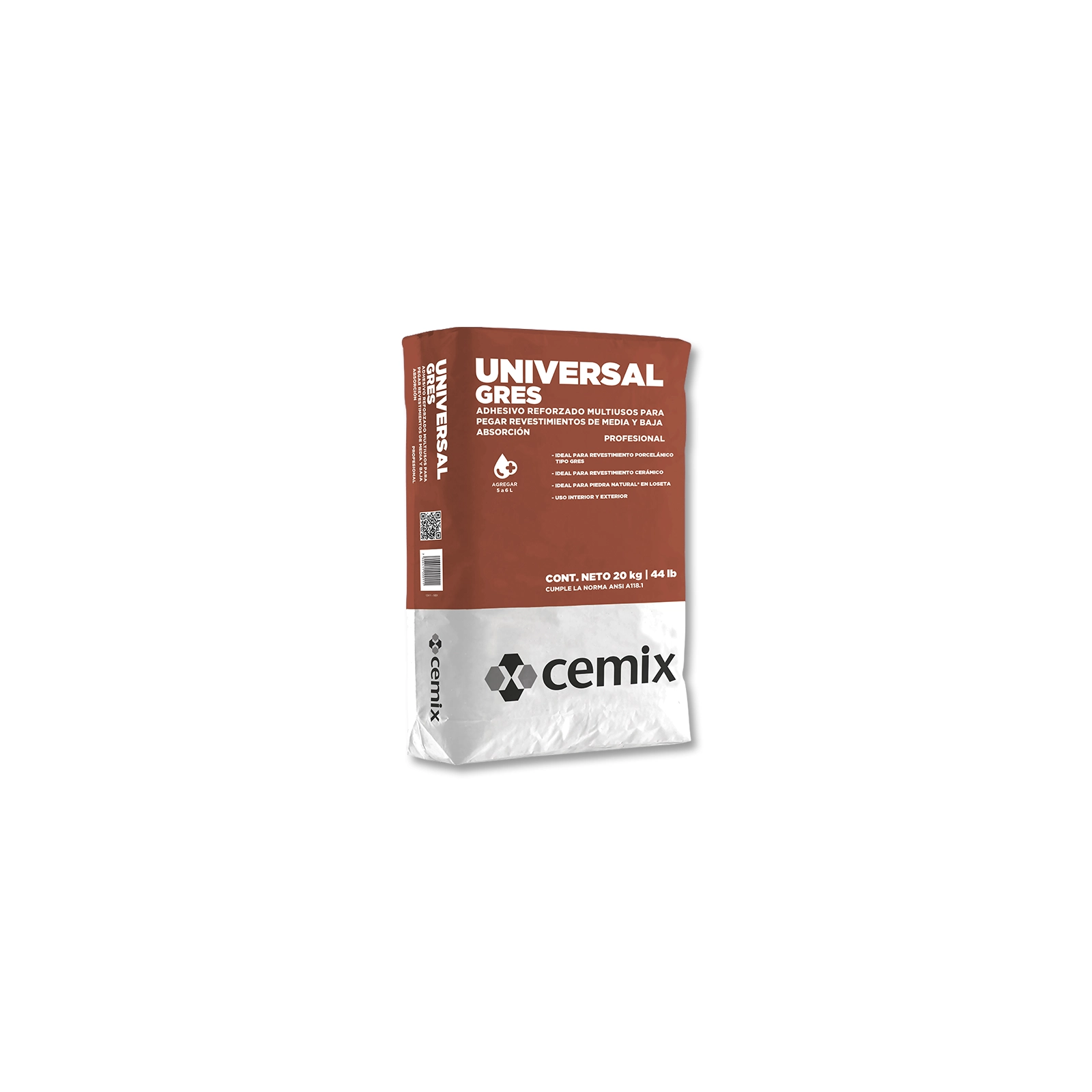 CEMIX UNIVERSAL GRES GRIS SACO 20KG