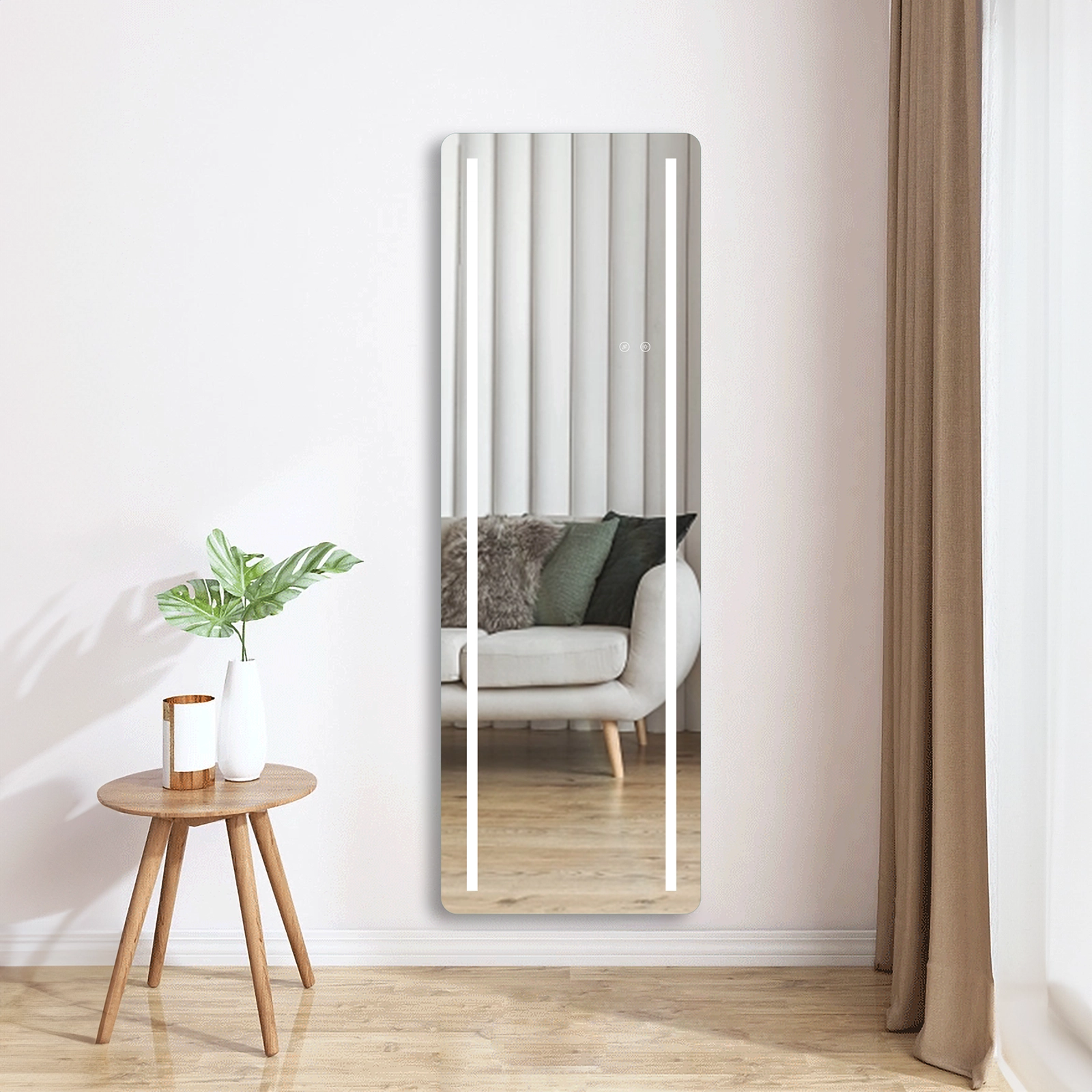 MOSCU ESPEJO RECTANGULAR SIN MARCO CON BLUETOOTH Y LUZ LED 50 X 150 X 3.5CM