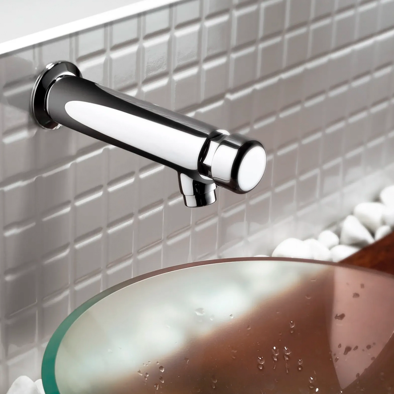 GRIFO INSTITUCIONAL PUSH A PARED PRESSMATIC 120