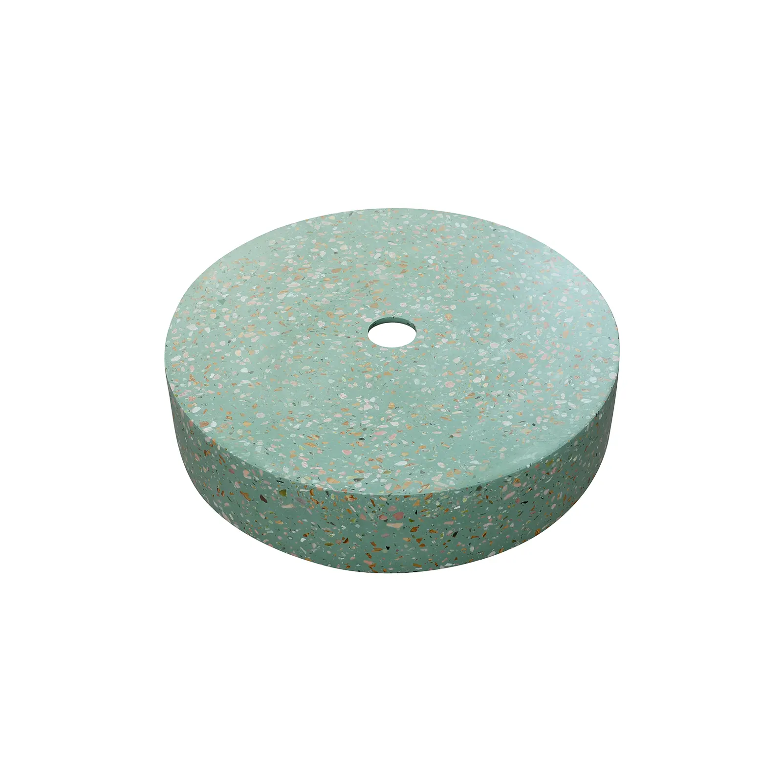 LAVAMANOS CONCRETO BOWL REDONDO TERRAZO VERDE