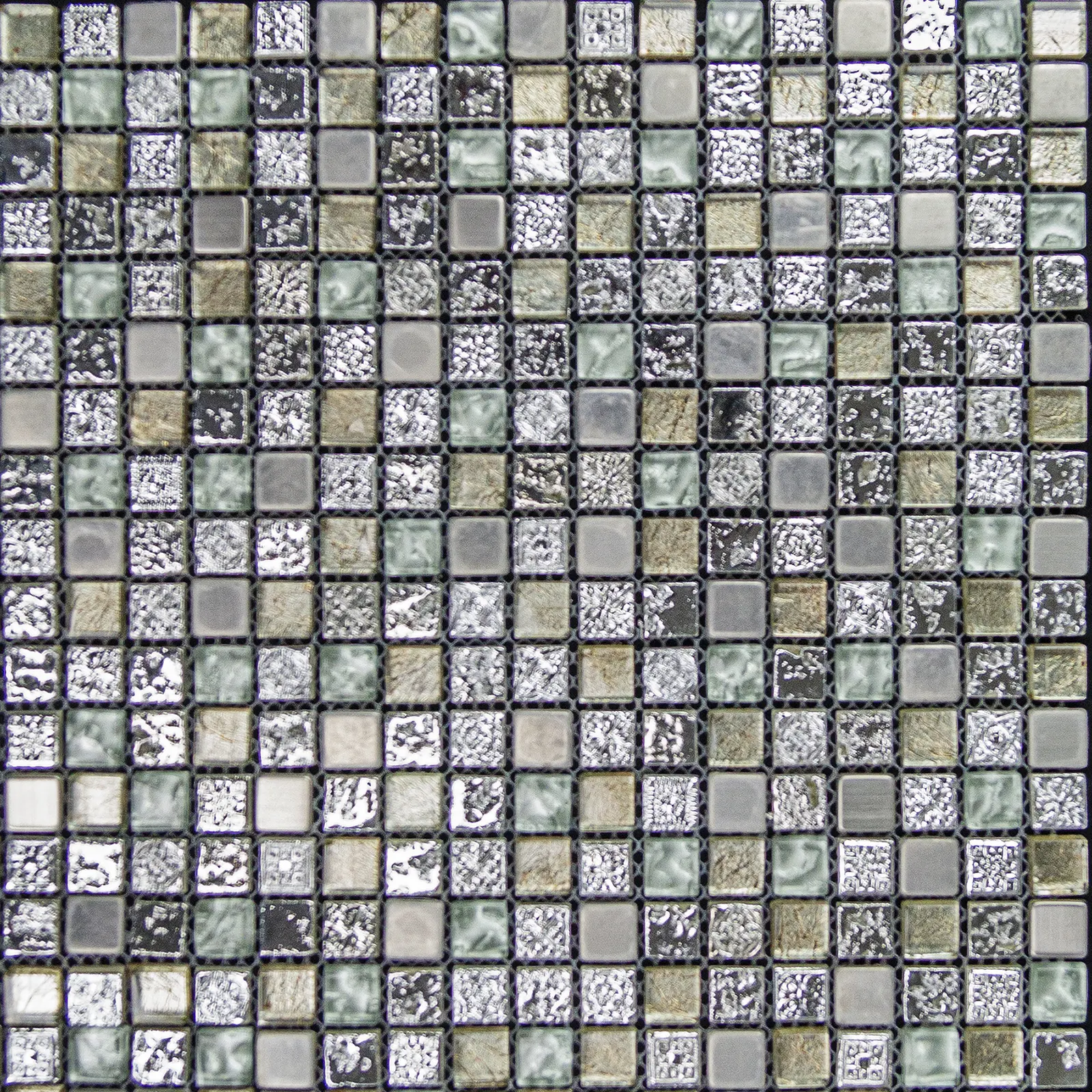 MOSAICOS  VETRO PIEDRA CUBO MATE