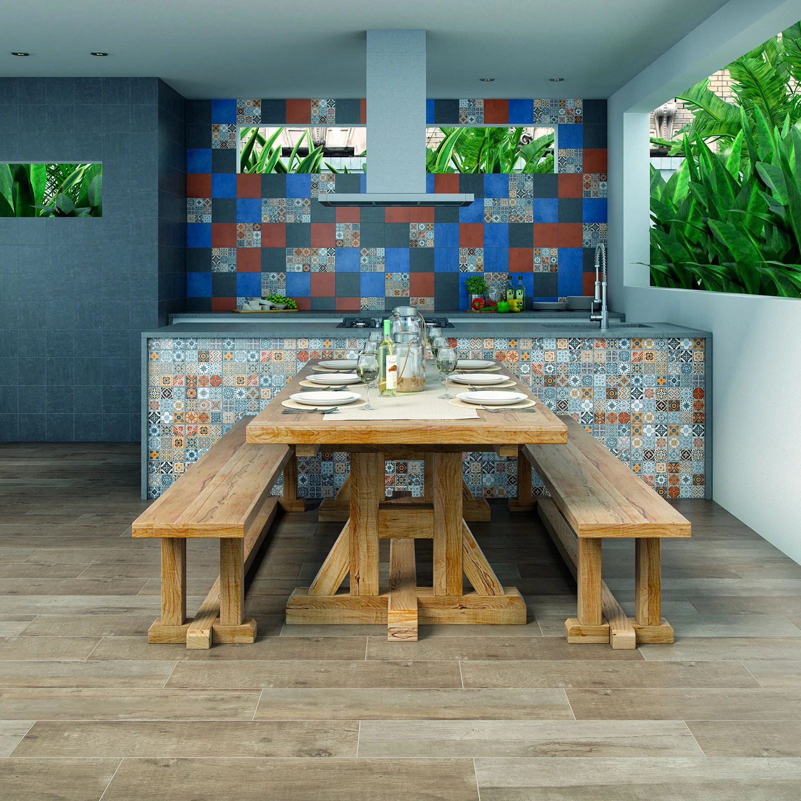 TECALI FDX MULTICOLOR 20X20