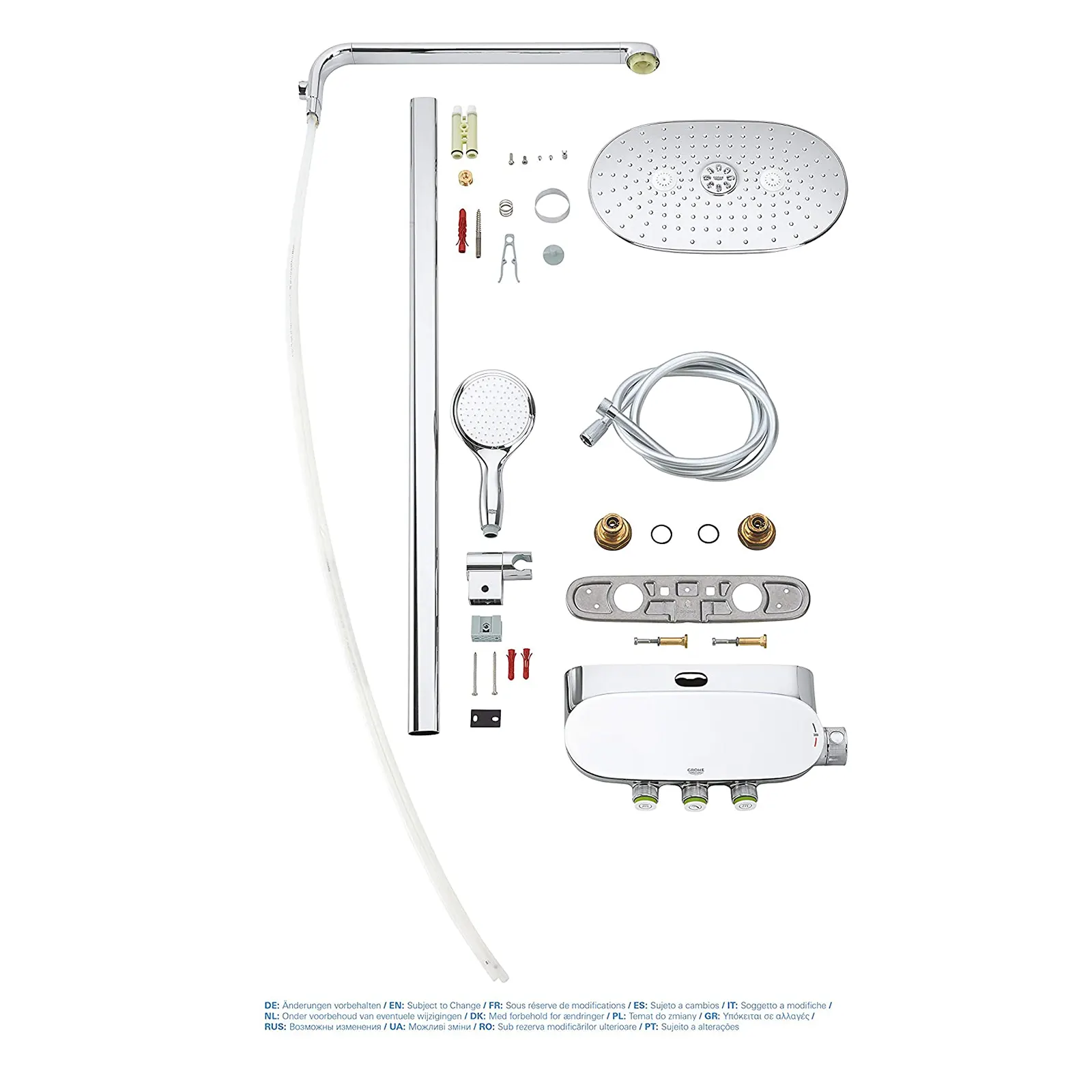 SISTEMA DE DUCHA TERMOSTATO CON BARRA, MANGUERA, TELEFONO Y CABEZA SMARTCONTROL