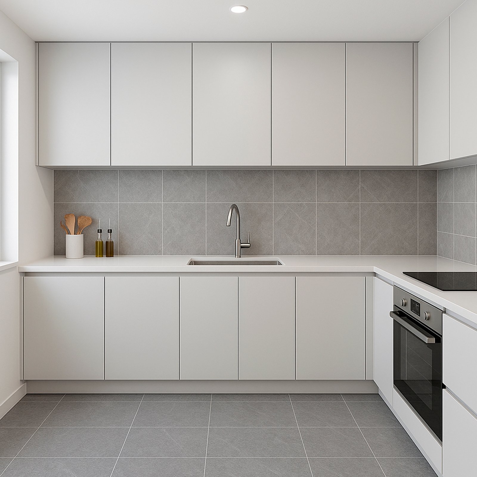 PORCELANATO GAMA 1 GRIS SEMIBRILLANTE SIN RECTIFICAR 33X33 CM