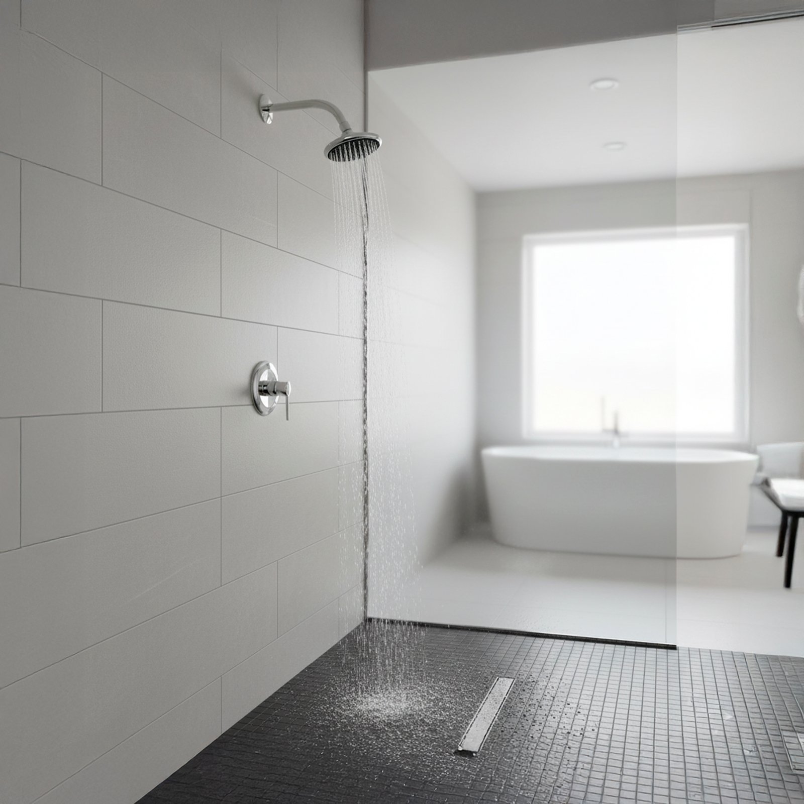 KIT DE DUCHA PROYECTA CROMO BRAZO Y CABEZA REDONDA 115 MM