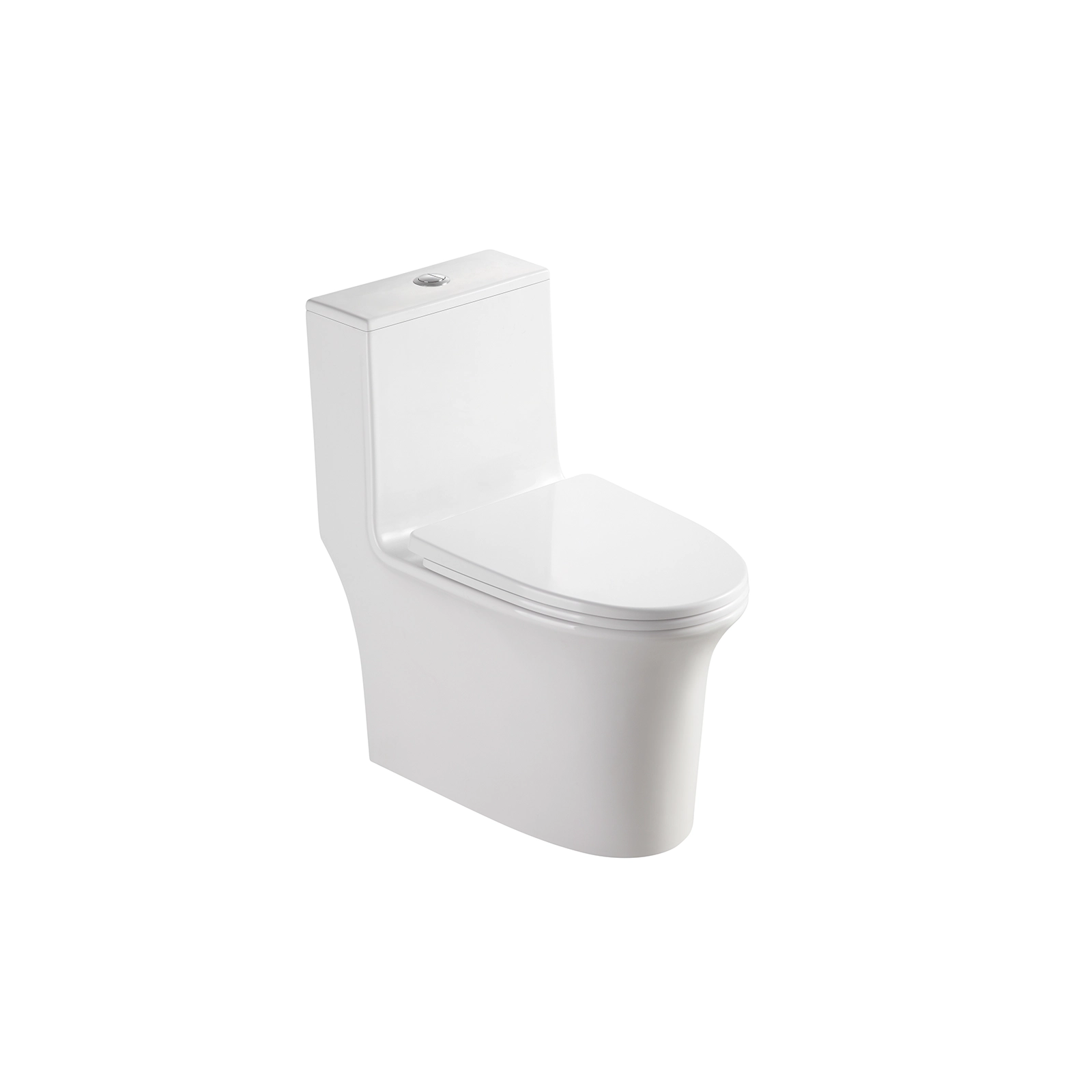 INODORO ONE PIECE CON ASIENTO ELONGADO CIERRE LENTO Y DOBLE PUSH ZEN