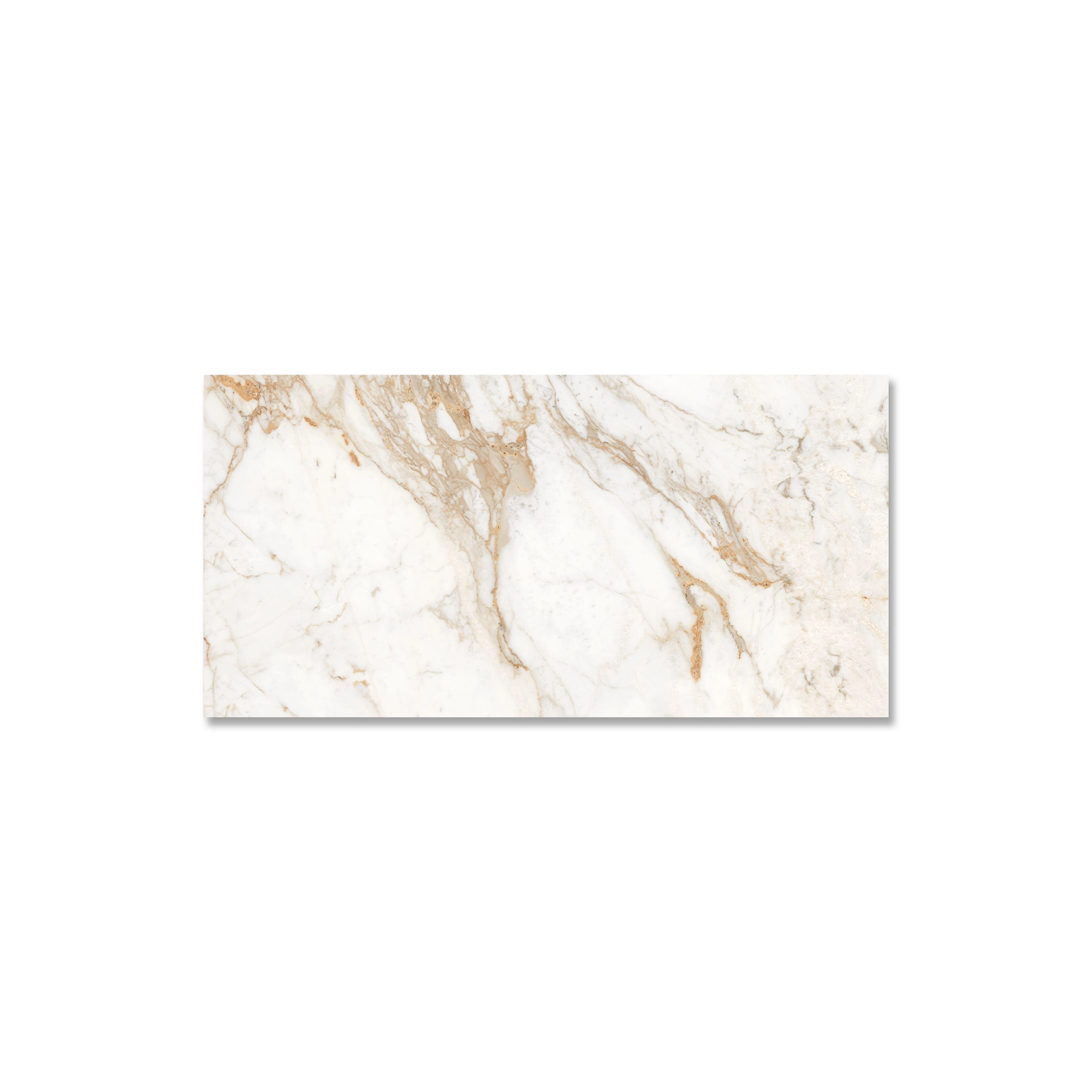 GOLDEN CALACATTA WHITE SILK RECT. 80 X 160