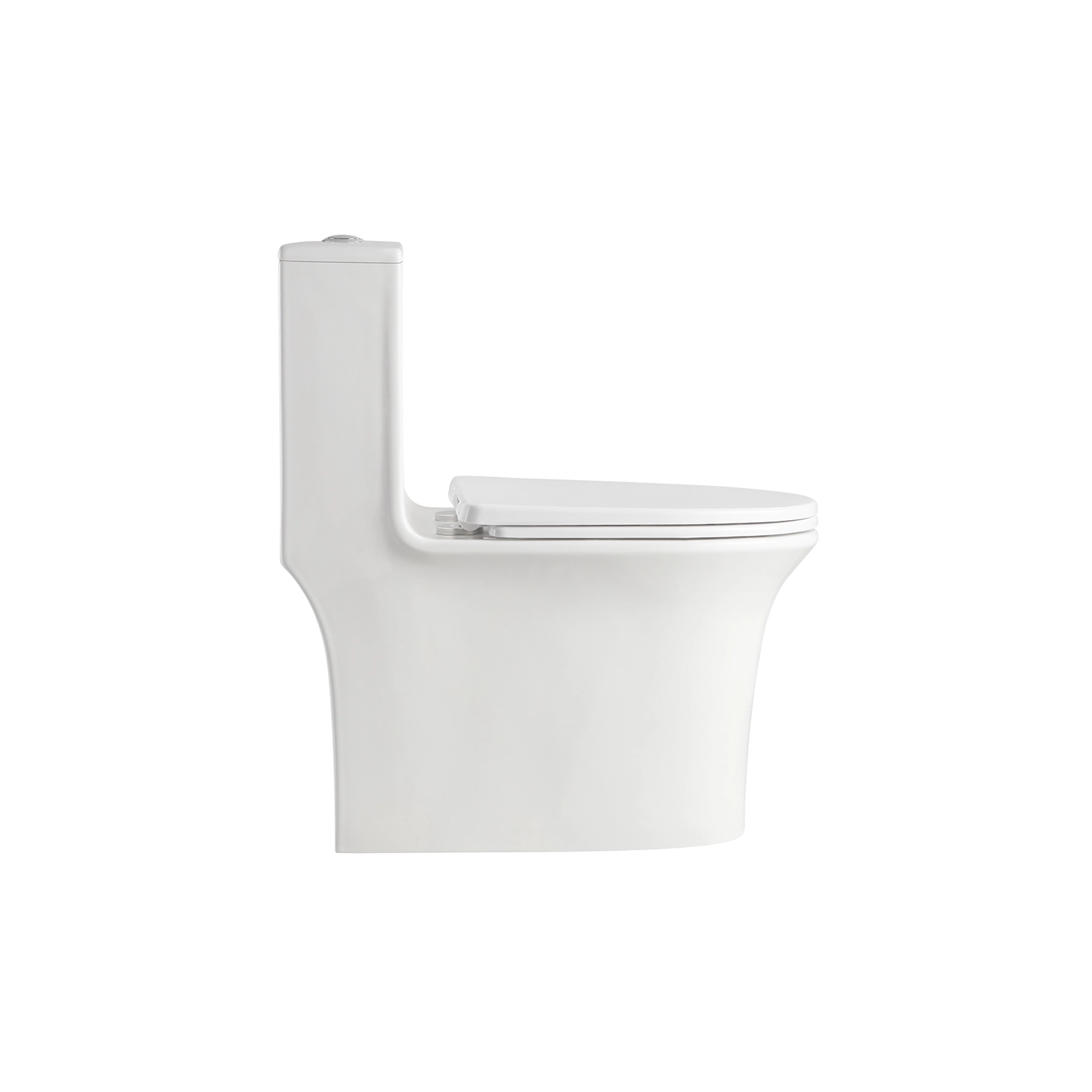 INODORO ONE PIECE CON ASIENTO ELONGADO CIERRE LENTO Y DOBLE PUSH ZEN