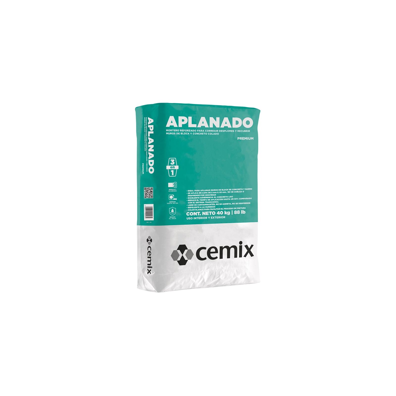 CEMIX APLANADO BLANCO SACO 40KG