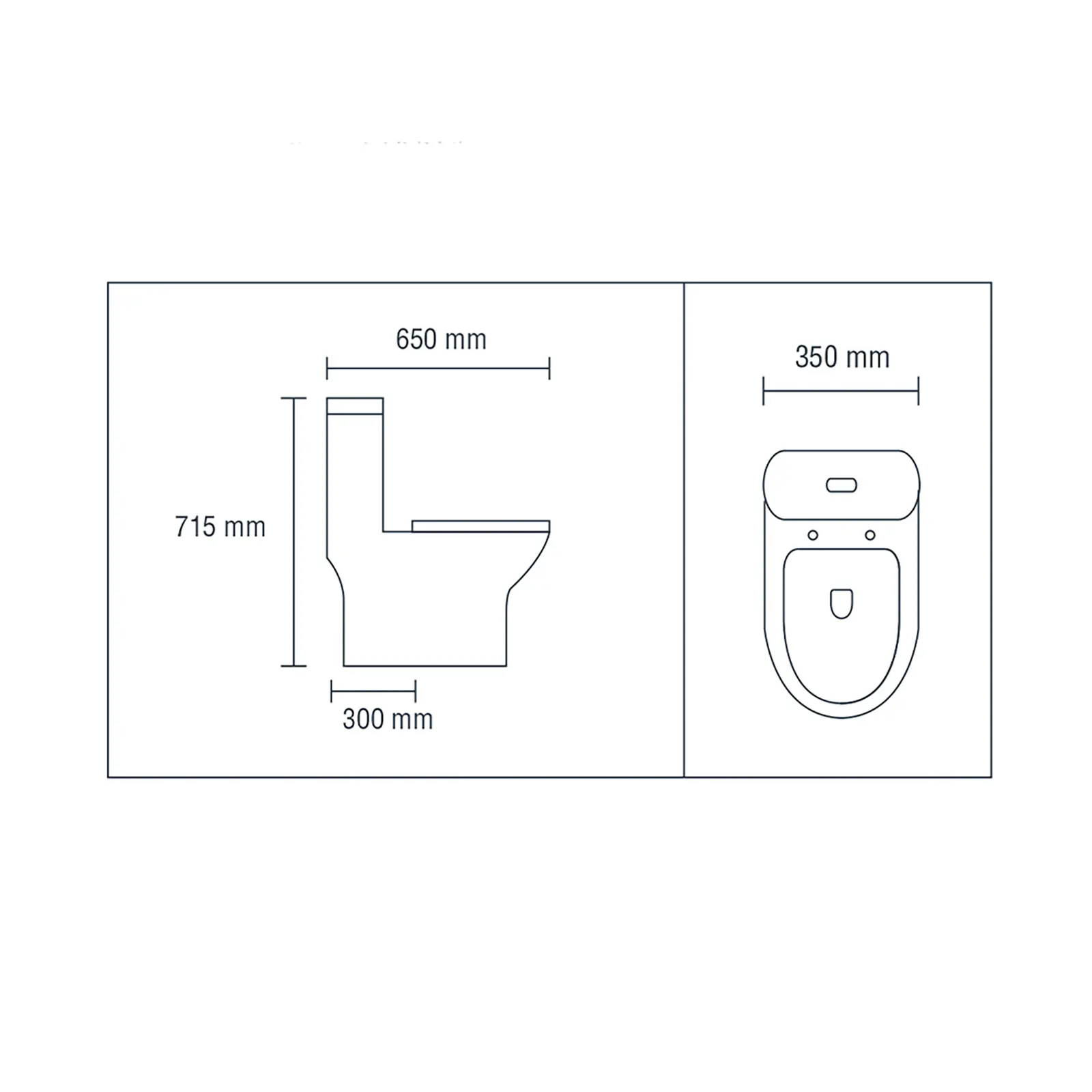 INODORO ONE PIECE CON ASIENTO ELONGADO CIERRE LENTO Y DOBLE PUSH POWER BOREAL