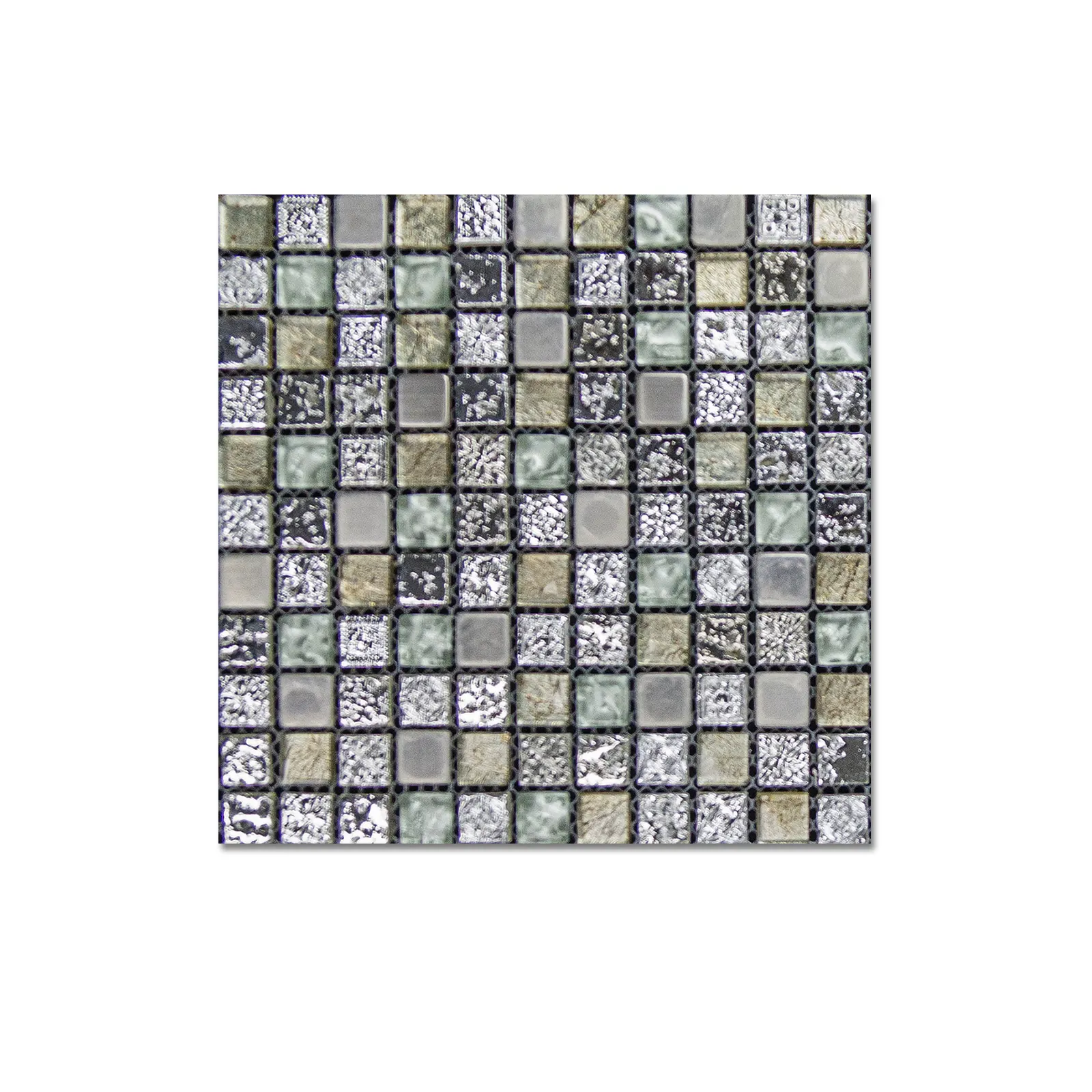 MOSAICOS  VETRO PIEDRA CUBO MATE