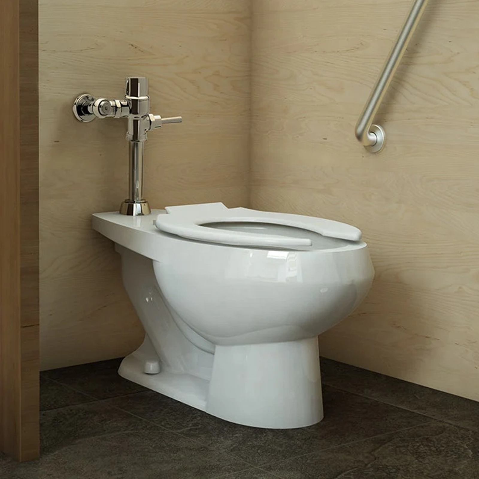 HELVEX COMBO INODORO INST. NAO CON ASIENTO ANTIBAC Y FLUXOMETRO DE PALANCA