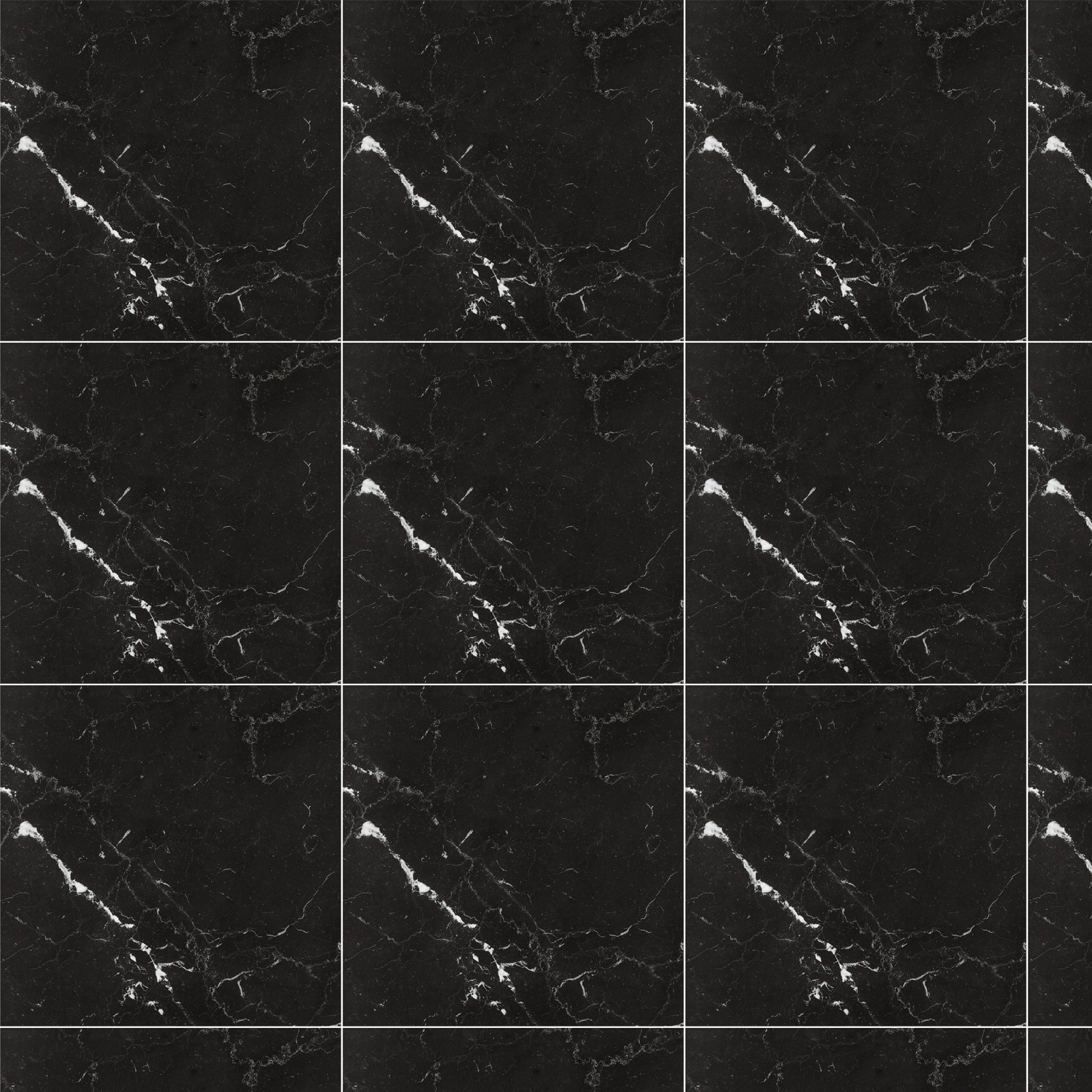 ALLMARBLE ELEGANT BLACK LUX RECT. M3CJ 60 X 60