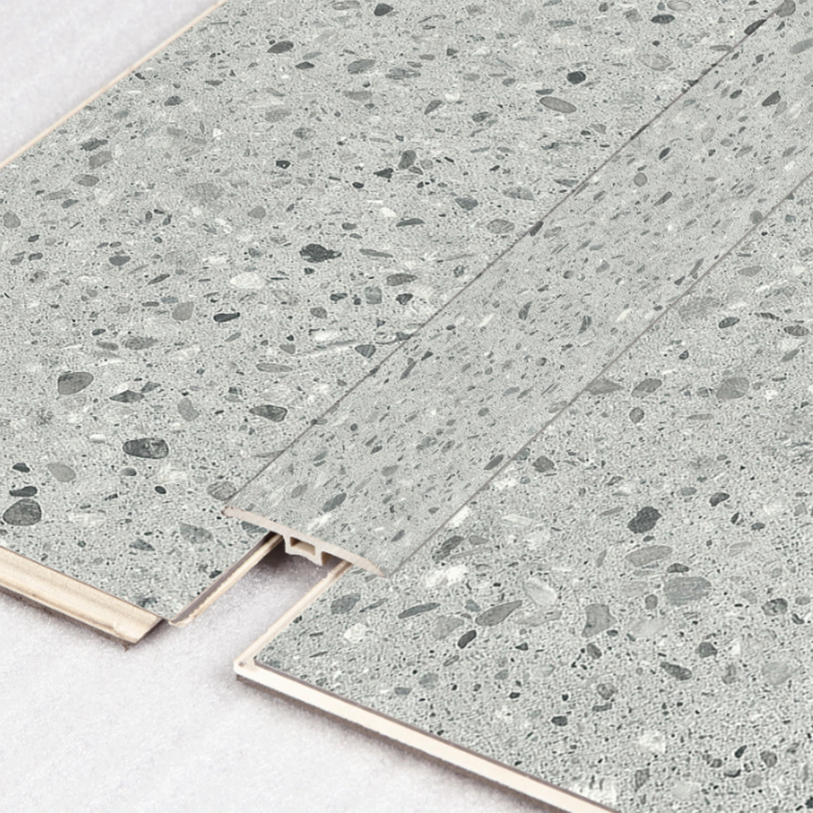 TRANSICION TERRAZO GRIS 7 X 45 X 2400 MM