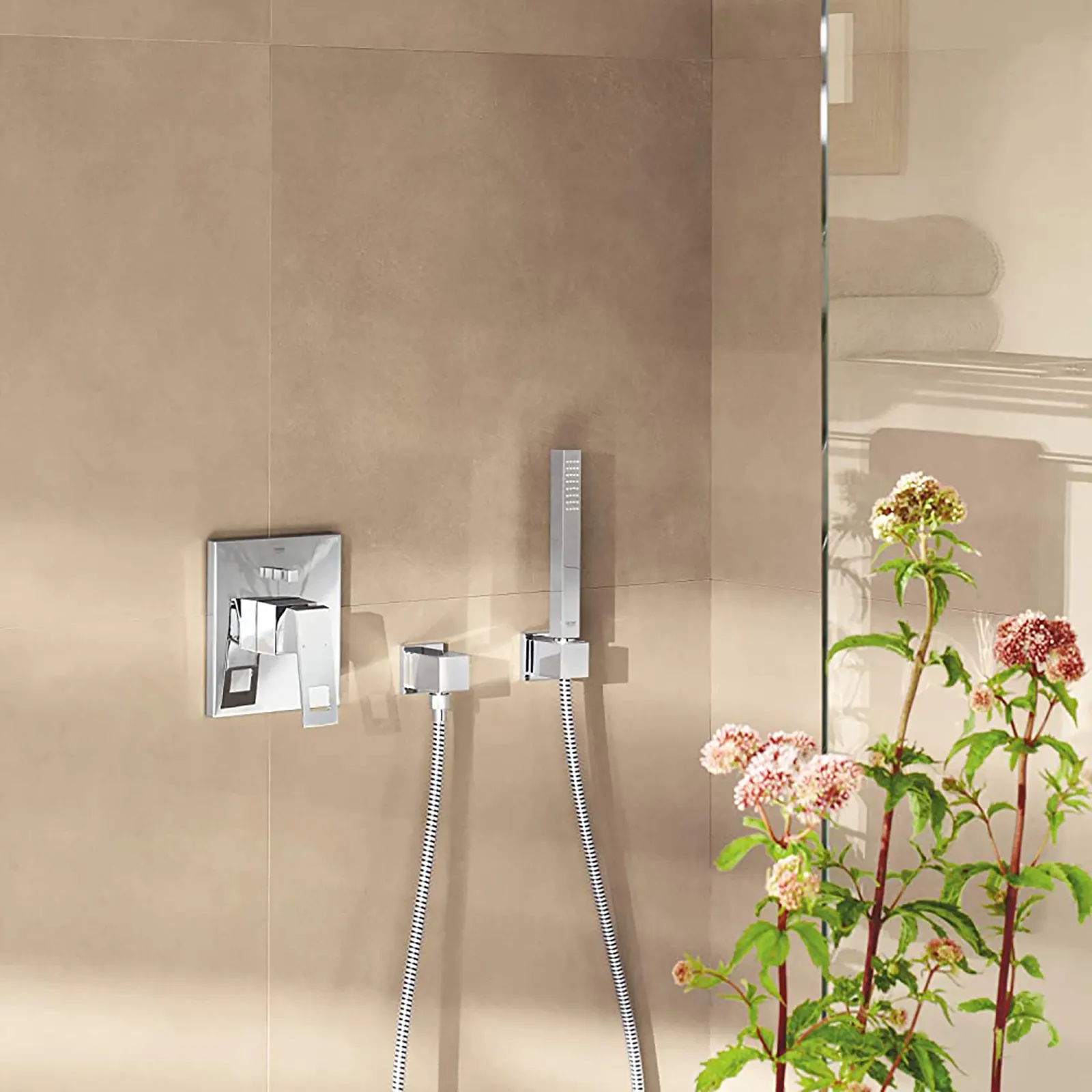 TRIM MONOMANDO EMPOTRADO CON DIVERTER EUROCUBE