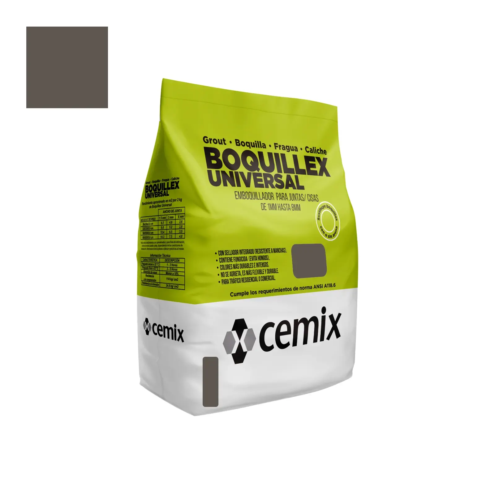 BOQUILLEX UNIVERSAL GRAFITO SACO 2KG