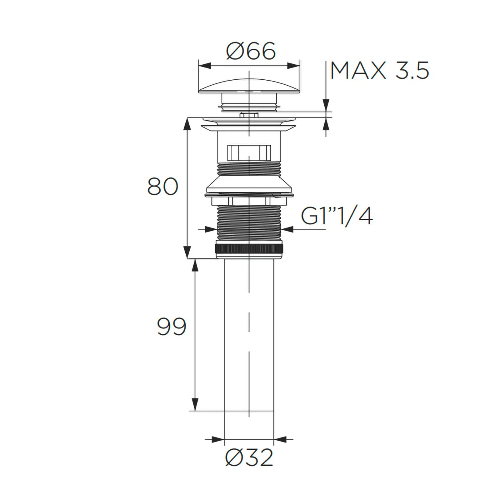 DESAGUE DE PUSH SIN REBALSE URBAN