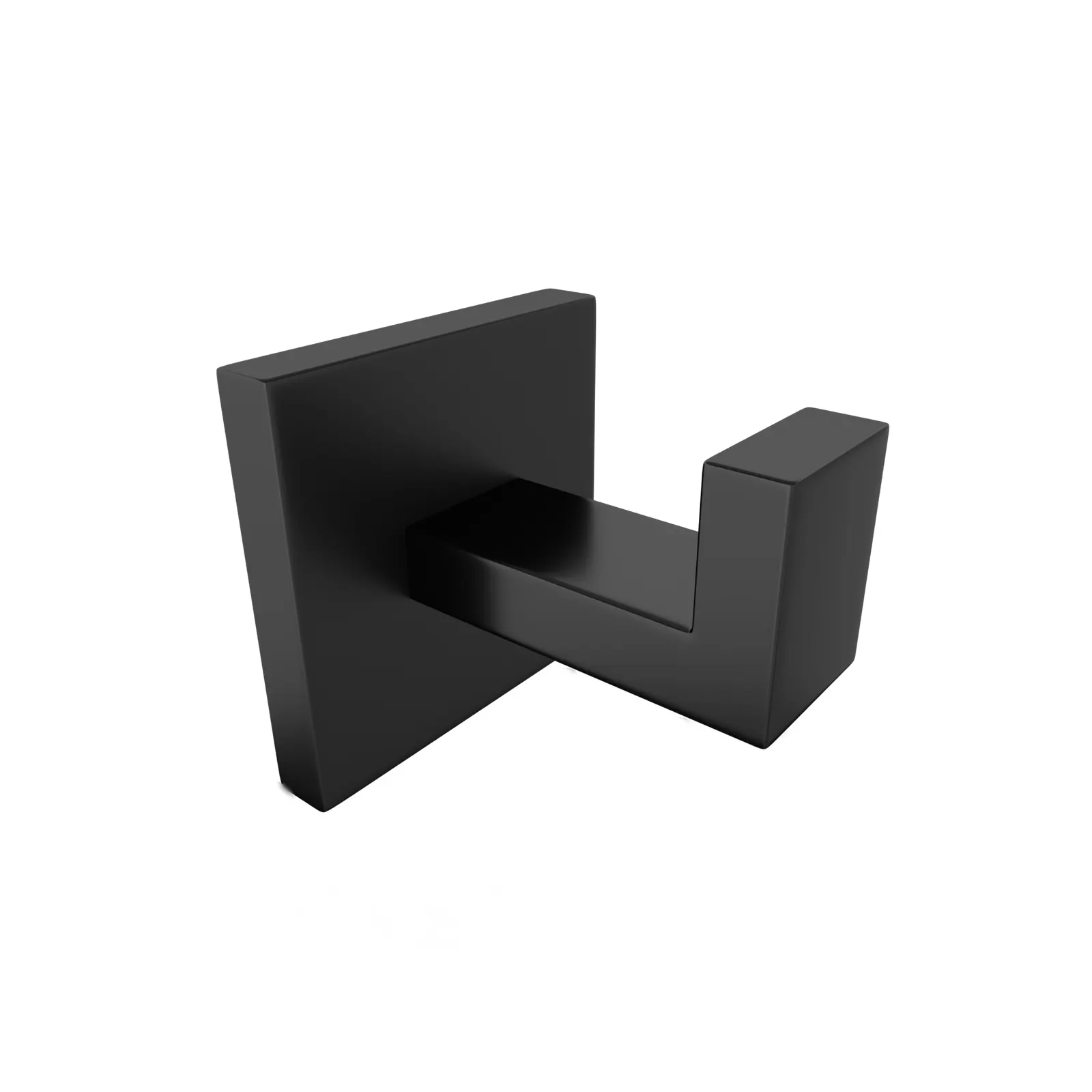 KUBIKA NEGRO MATE ACCESORIOS DE BAÑO GANCHO SENCILLO PVD