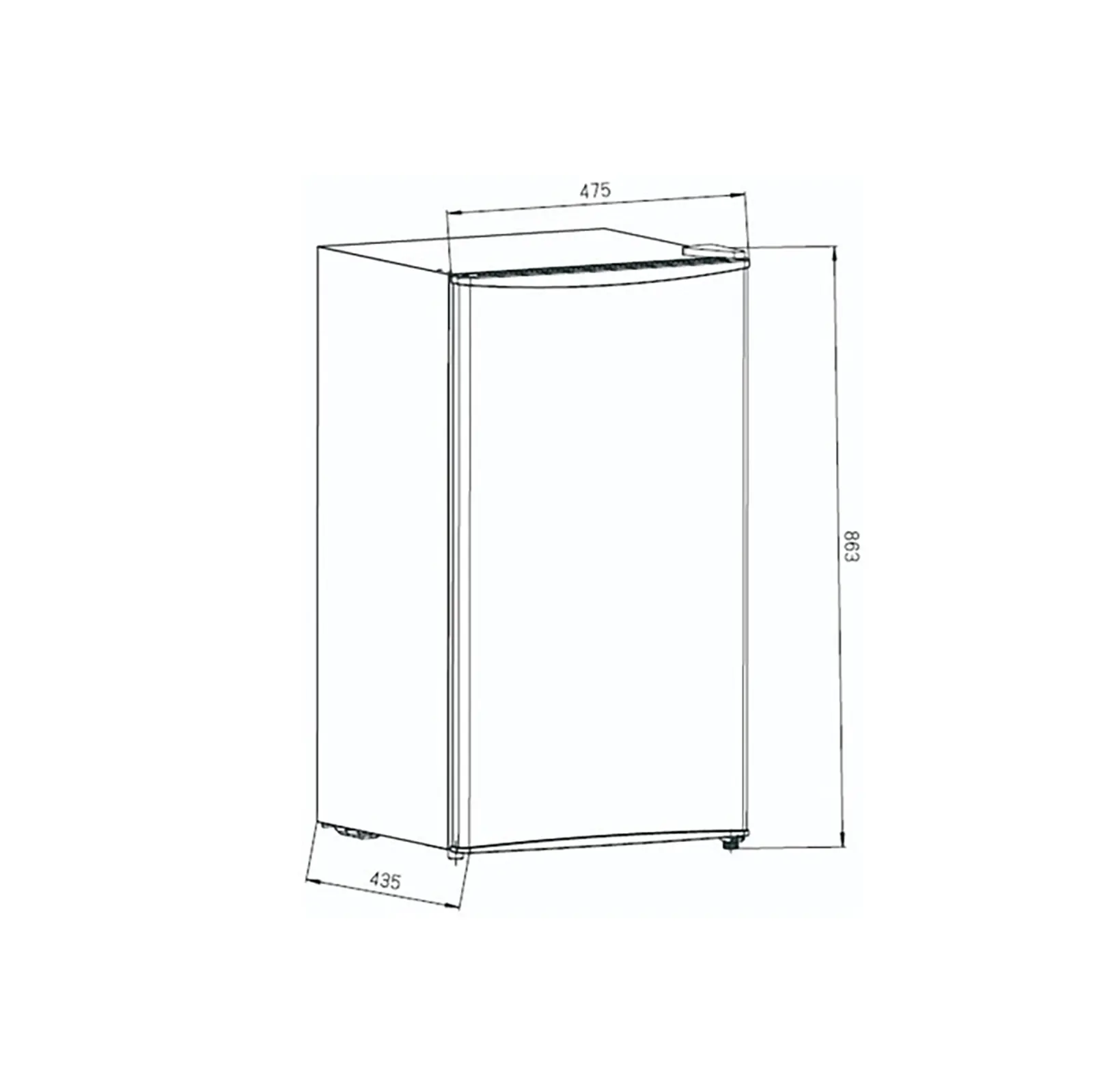 REFRIGERADOR ENFRIADOR FRIGOBAR RSR 10520 GBK 113320001