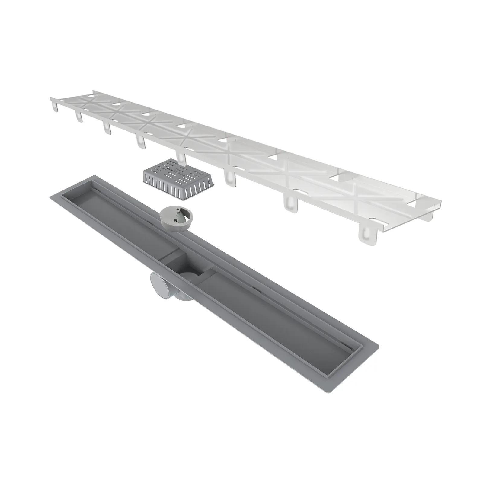 SMART CROMO DESAGUE PERIMETRAL PARA INSERTO RECTANGULAR 600 MM CON SIFON 915