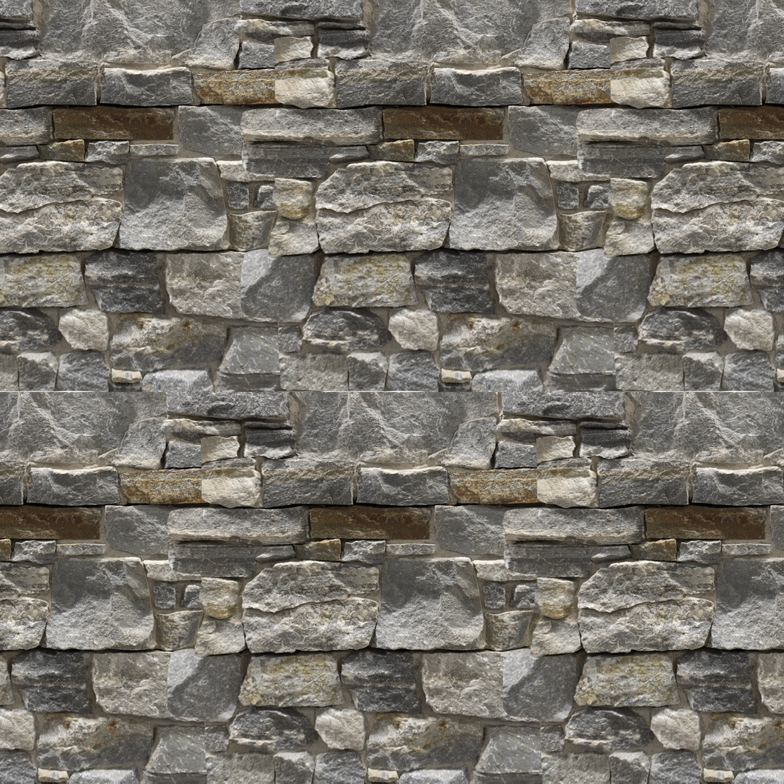 FACHALETA PIEDRA NATURAL WALL STONE RUSTICO GRIS CLARO