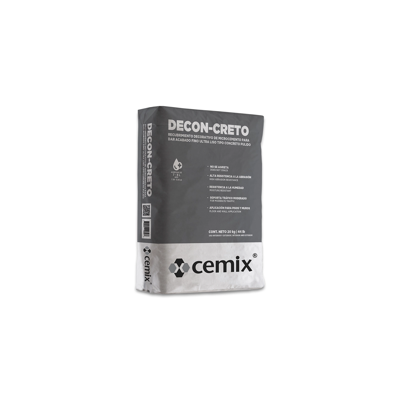 MEZCLA CEMIX DECON-CRETO SACO 20 KG