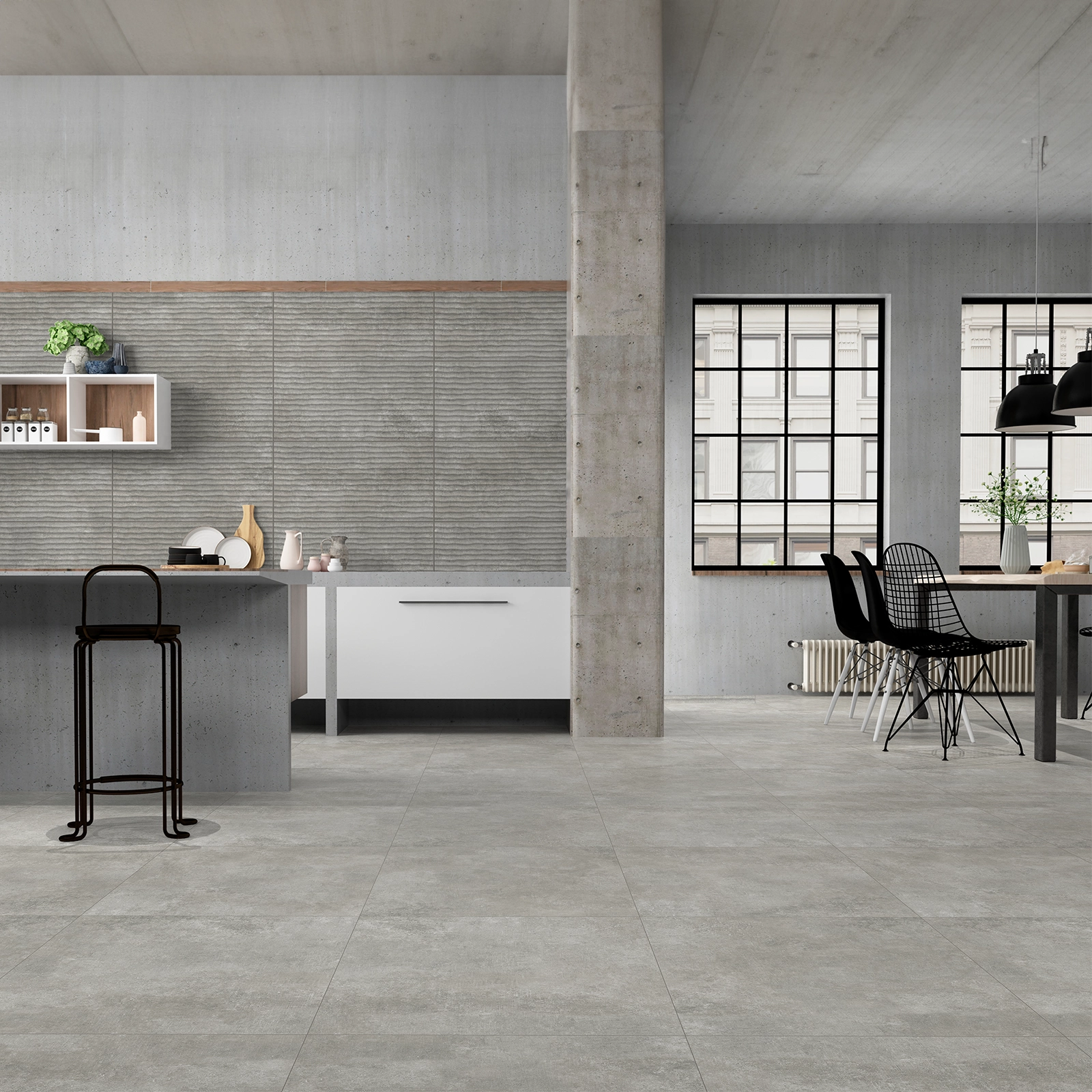 PISO DISTRICT ANTHRACITE MATE 60X60 PISO DISTRICT ANTHRACITE MATE 60X60