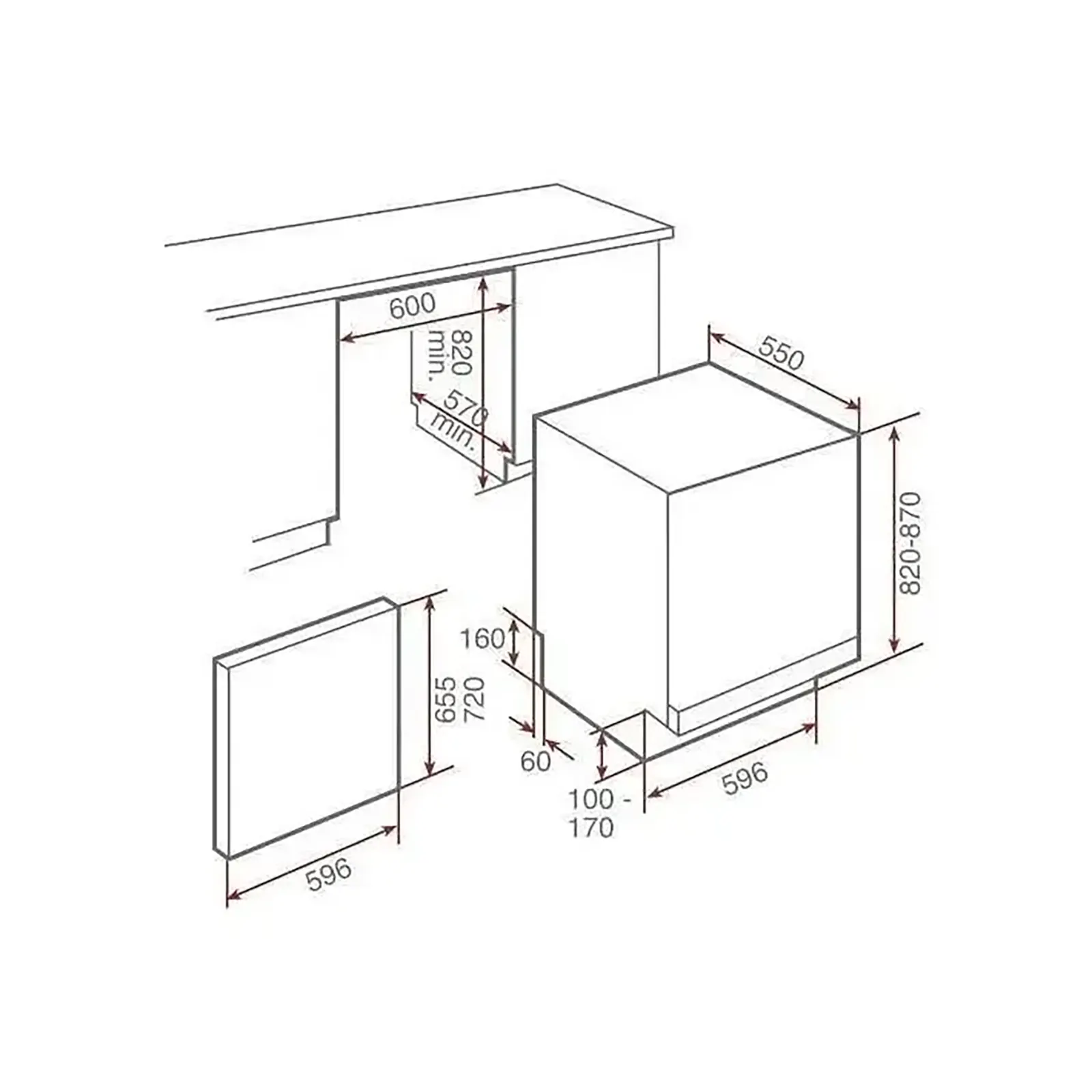 LAVAVAJILLA ACERO INOXIDABLE DW8 8