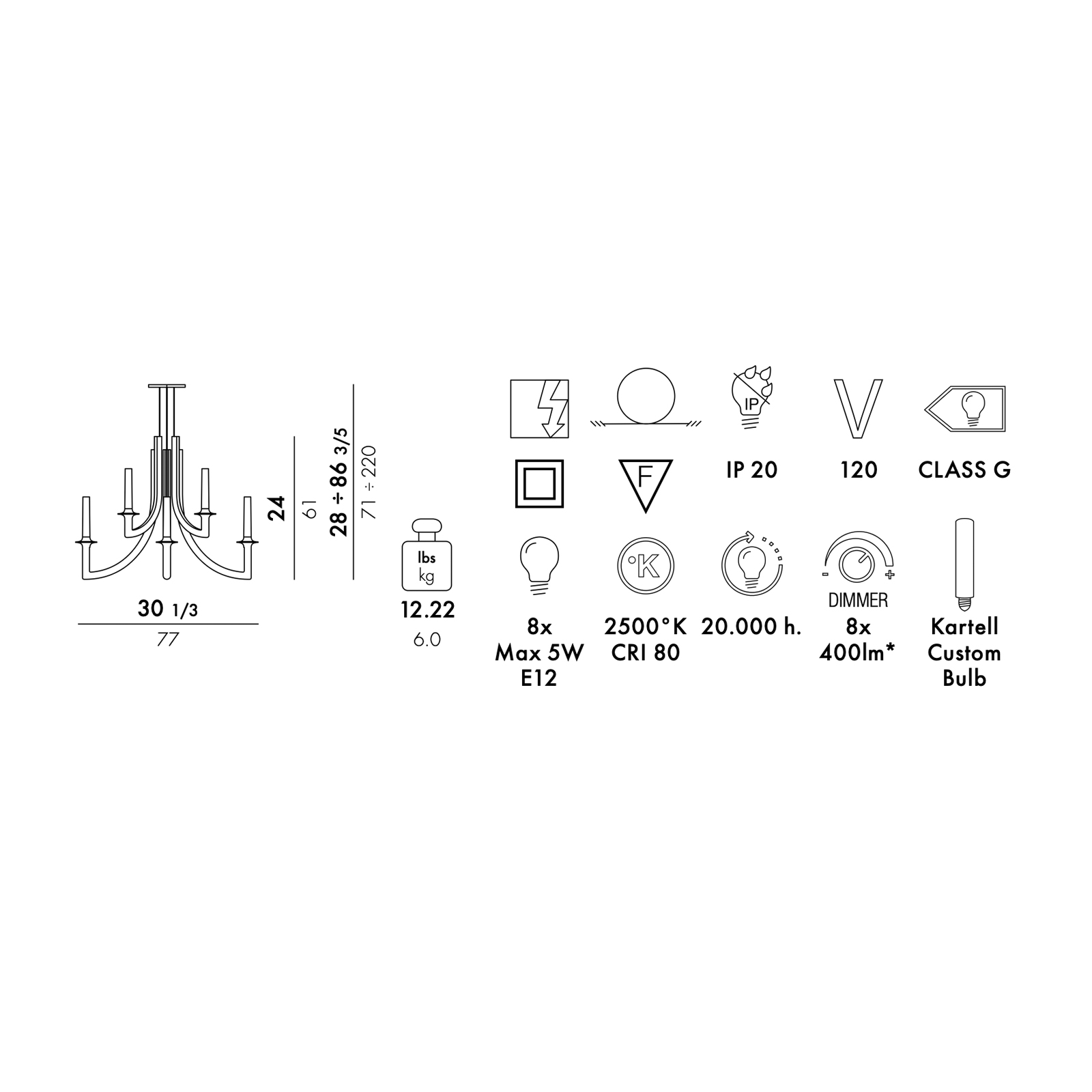 KHAN LÁMPARA COLGANTE BRONCE OPACO COD. G9559/GG