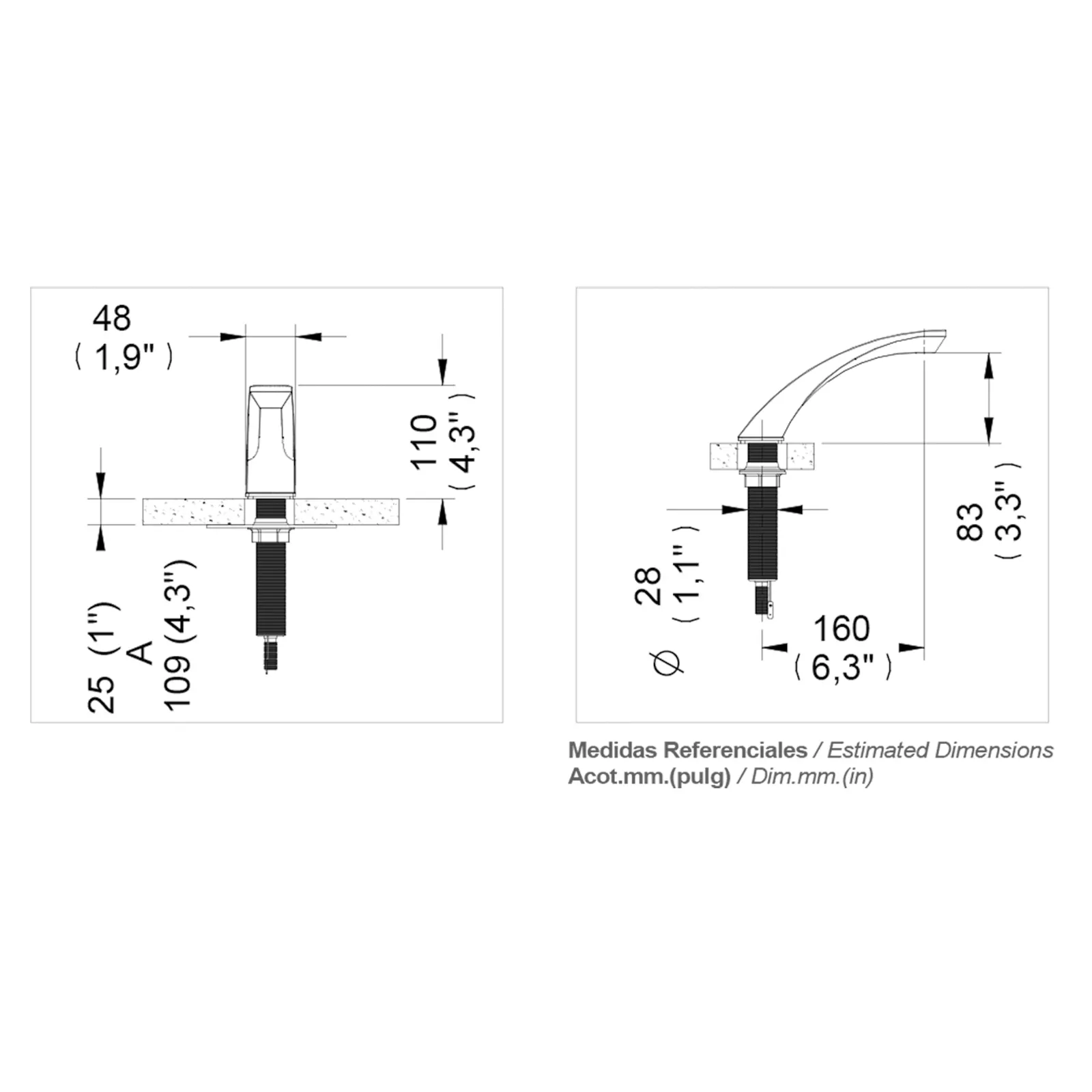 GRIFO DE SENSOR DE BATERIA NIMBUS