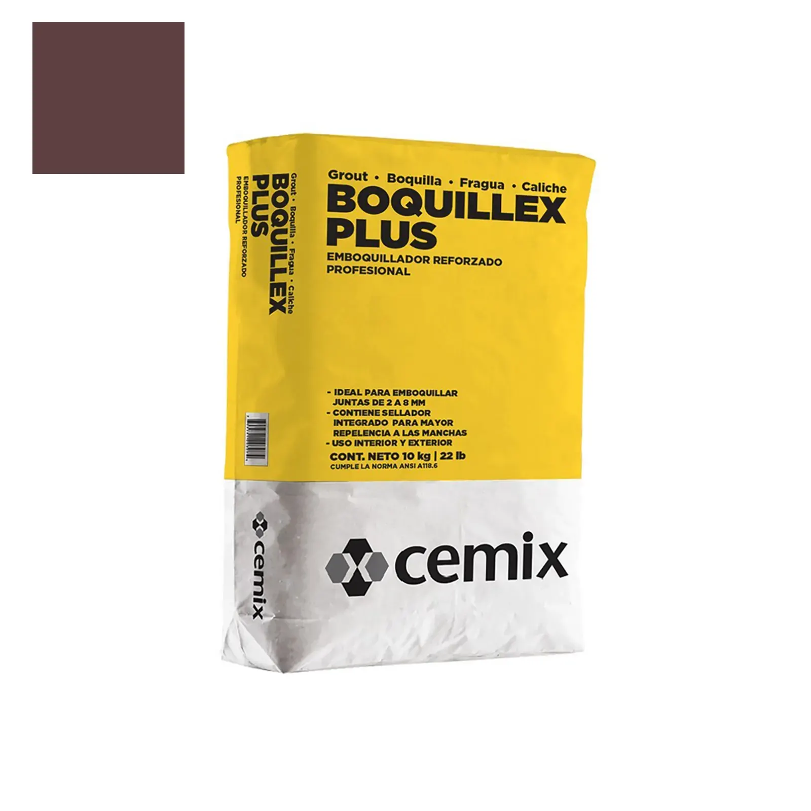 BOQUILLEX PLUS CAFE CLARO CON ARENA SACO 10KG