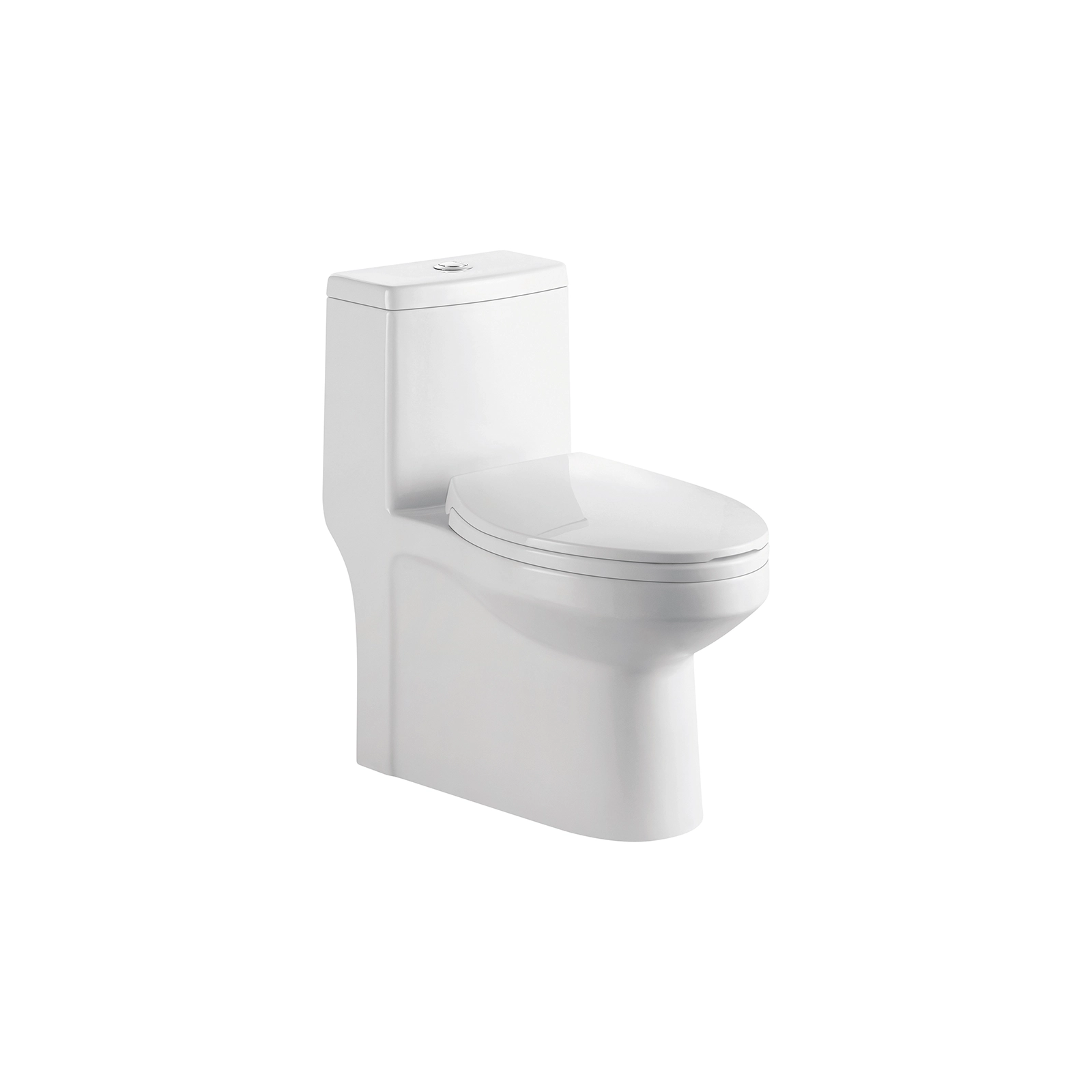 INODORO ONE PIECE CON ASIENTO ELONGADO CIERRE LENTO Y DOBLE PUSH THAMES