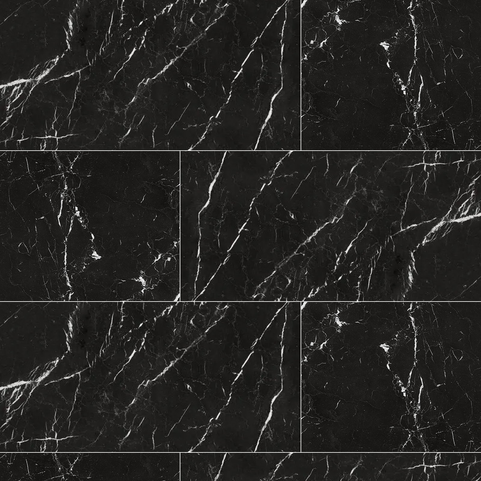ALLMARBLE ELEGANT BLACK LUX RECT. M393 75 X 150
