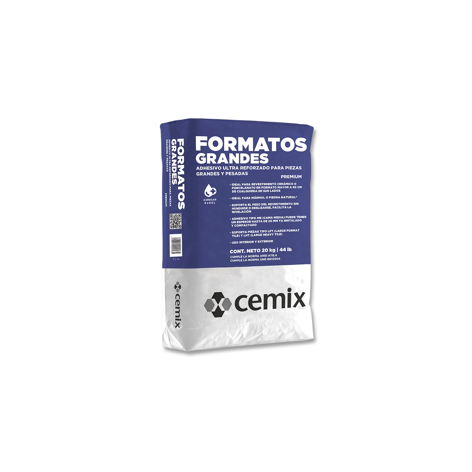 CEMIX FORMATOS GRANDES GRIS SACO 20KG