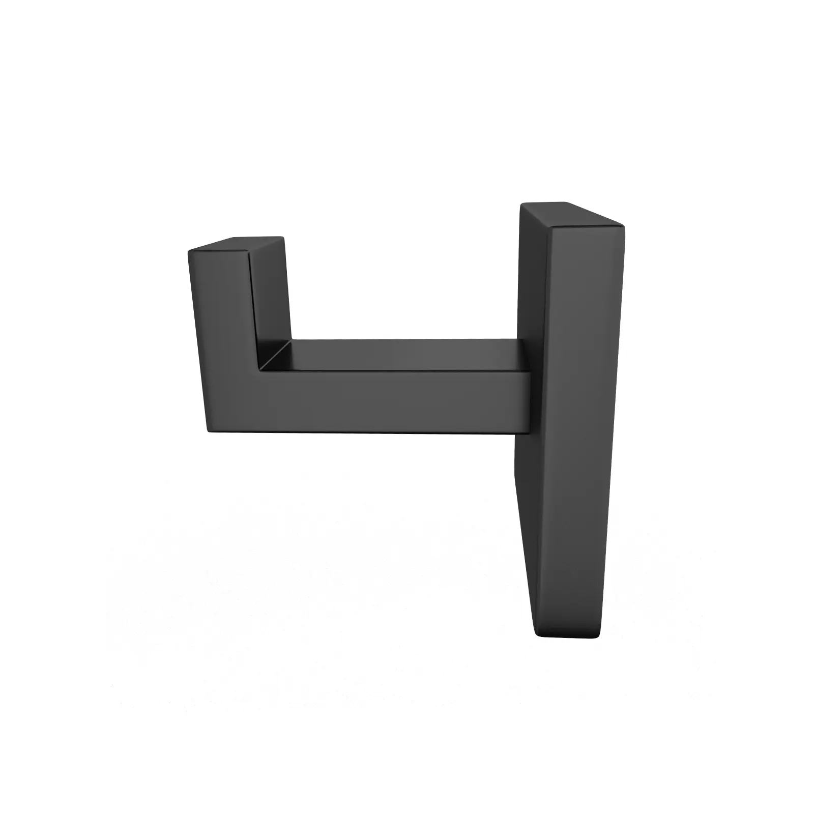 KUBIKA NEGRO MATE ACCESORIOS DE BAÑO GANCHO SENCILLO PVD