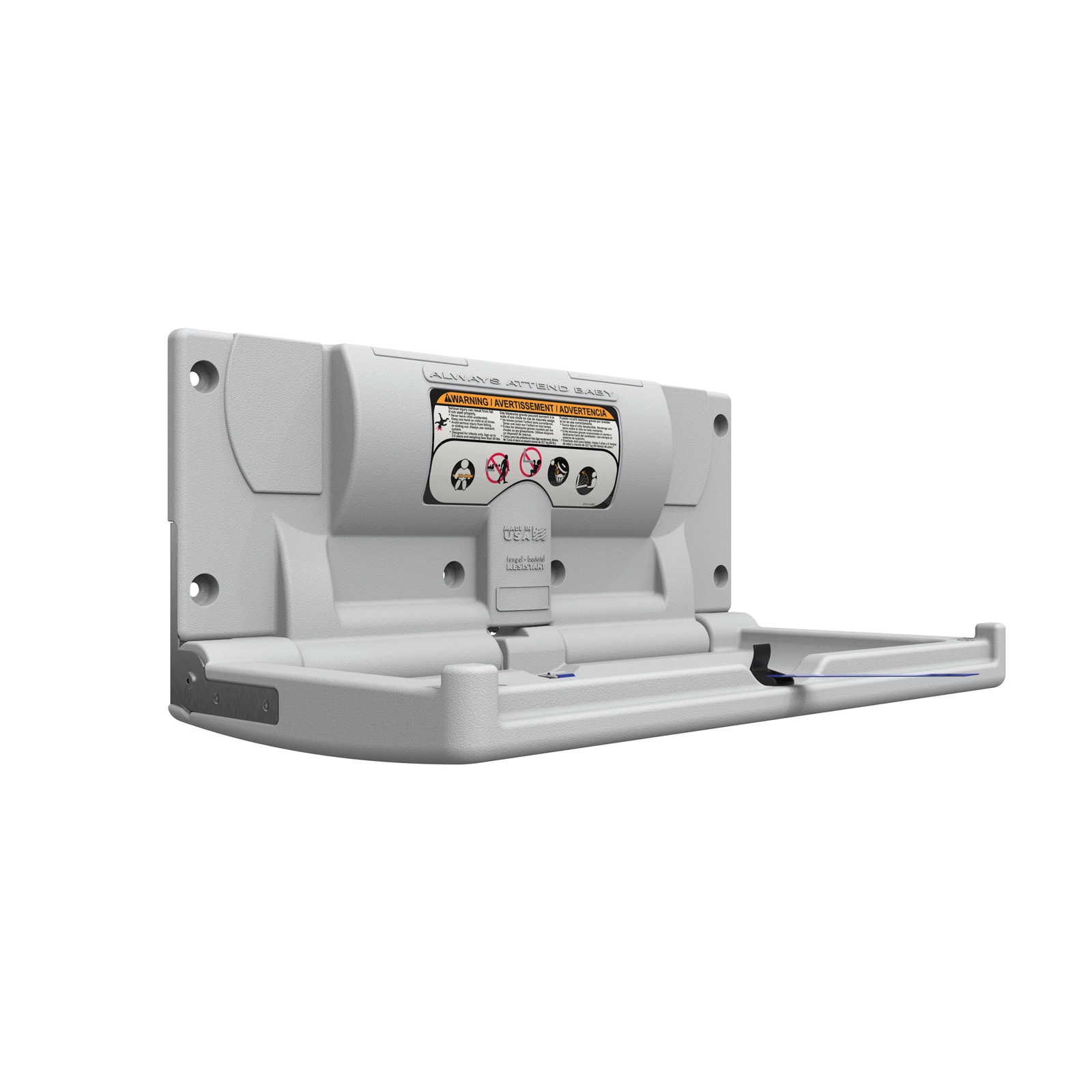 CAMBIADOR DE PAÑAL PLASTICO RECTANGULAR