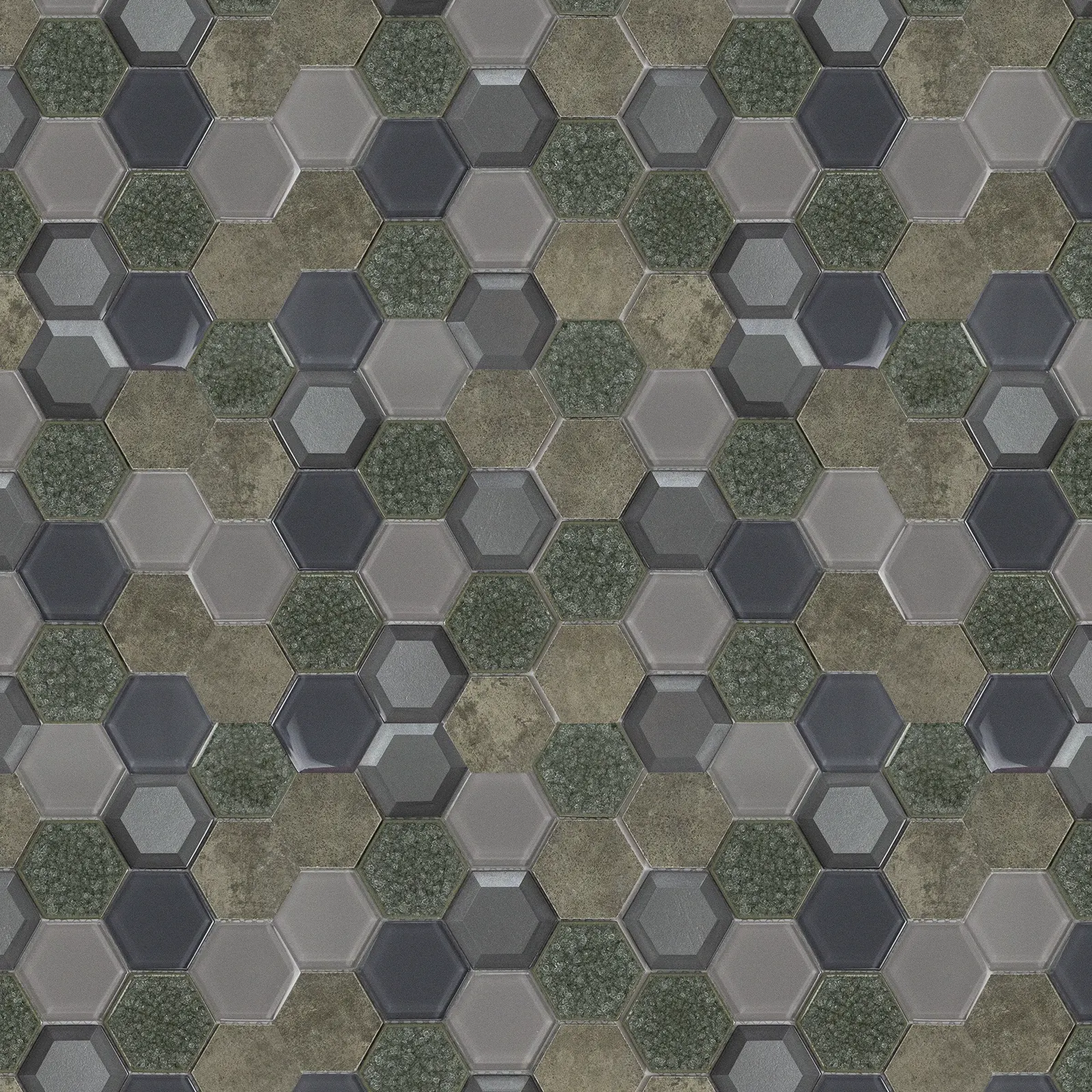 MOSAICOS  HEXAGONAL PULIDO