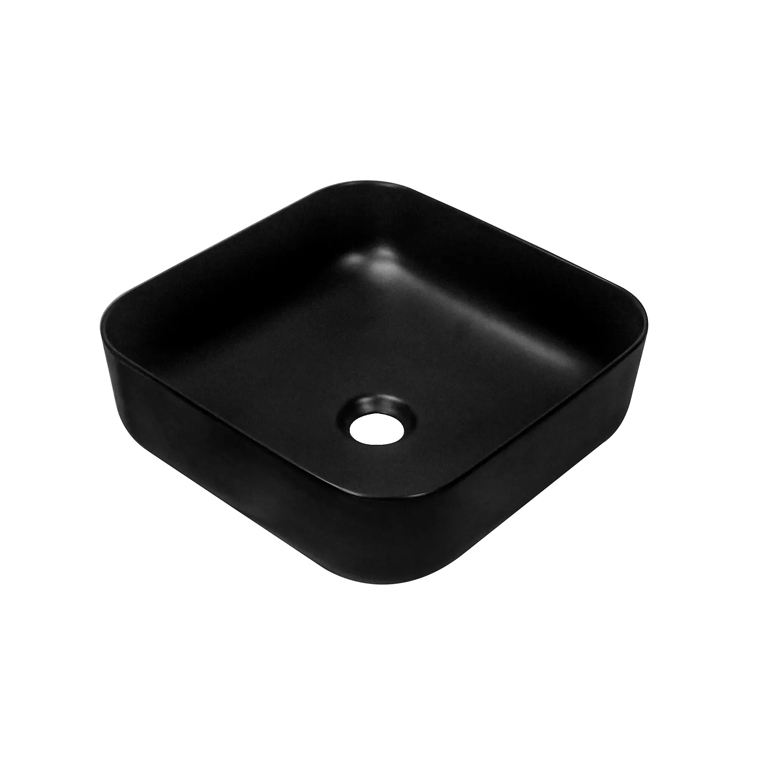 ARGOS NEGRO LAVAMANOS BOWL CUADRADO 385 x 385 x 140 MM CL-1282YA