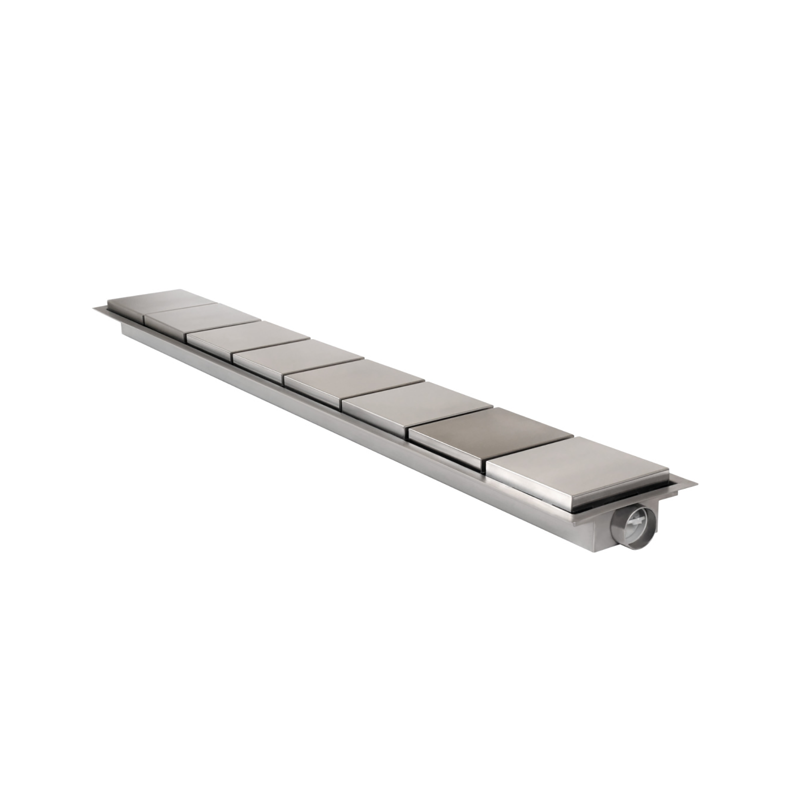 PUBLIC CROMO DESAGUE TAPA INOX CUADRADA 150 X 150 MM 934