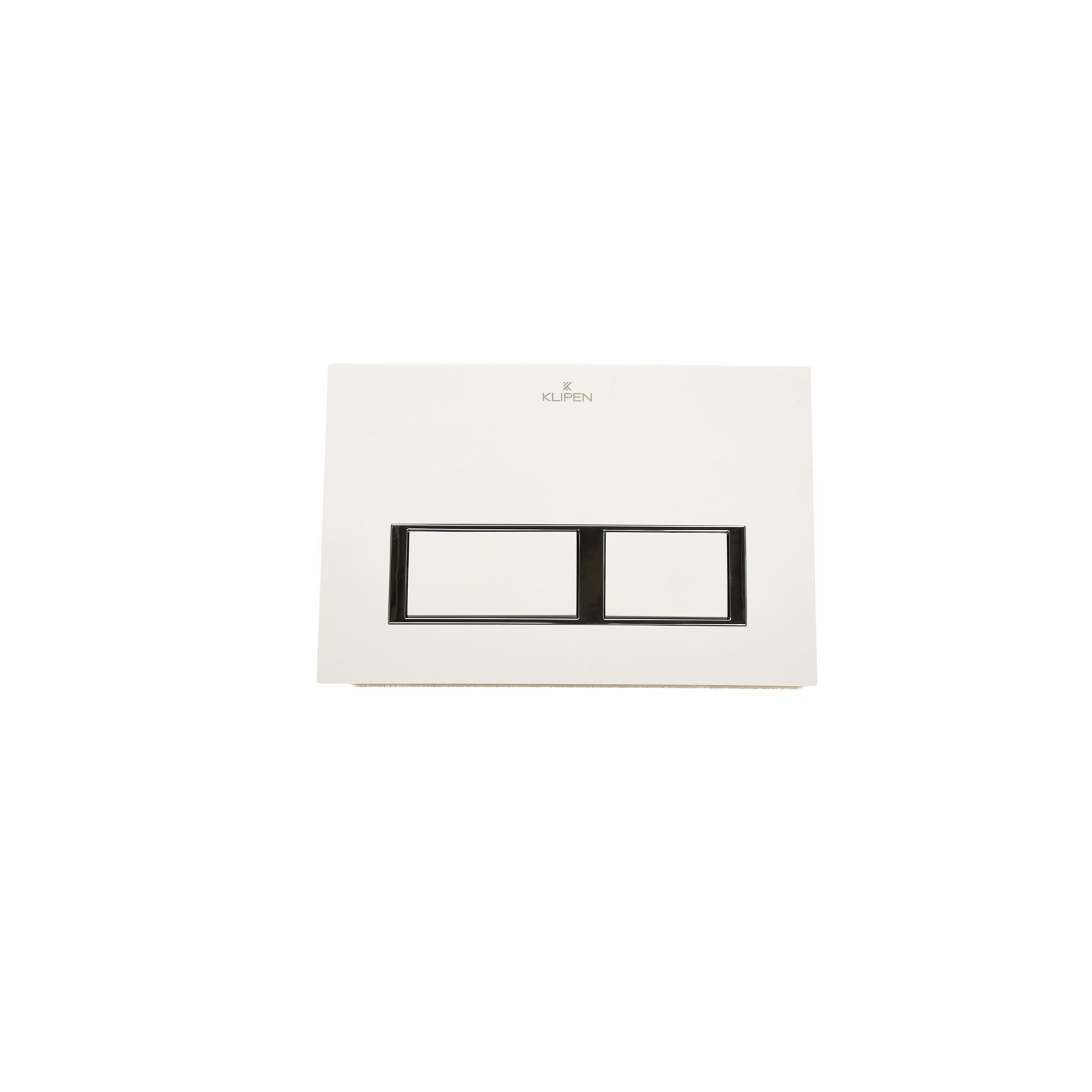 PLACA PULSADOR ECLIPSE BLANCO DOBLE PUSH RECTANGULAR PLACA PULSADOR ECLIPSE BLANCO DOBLE PUSH RECTANGULAR