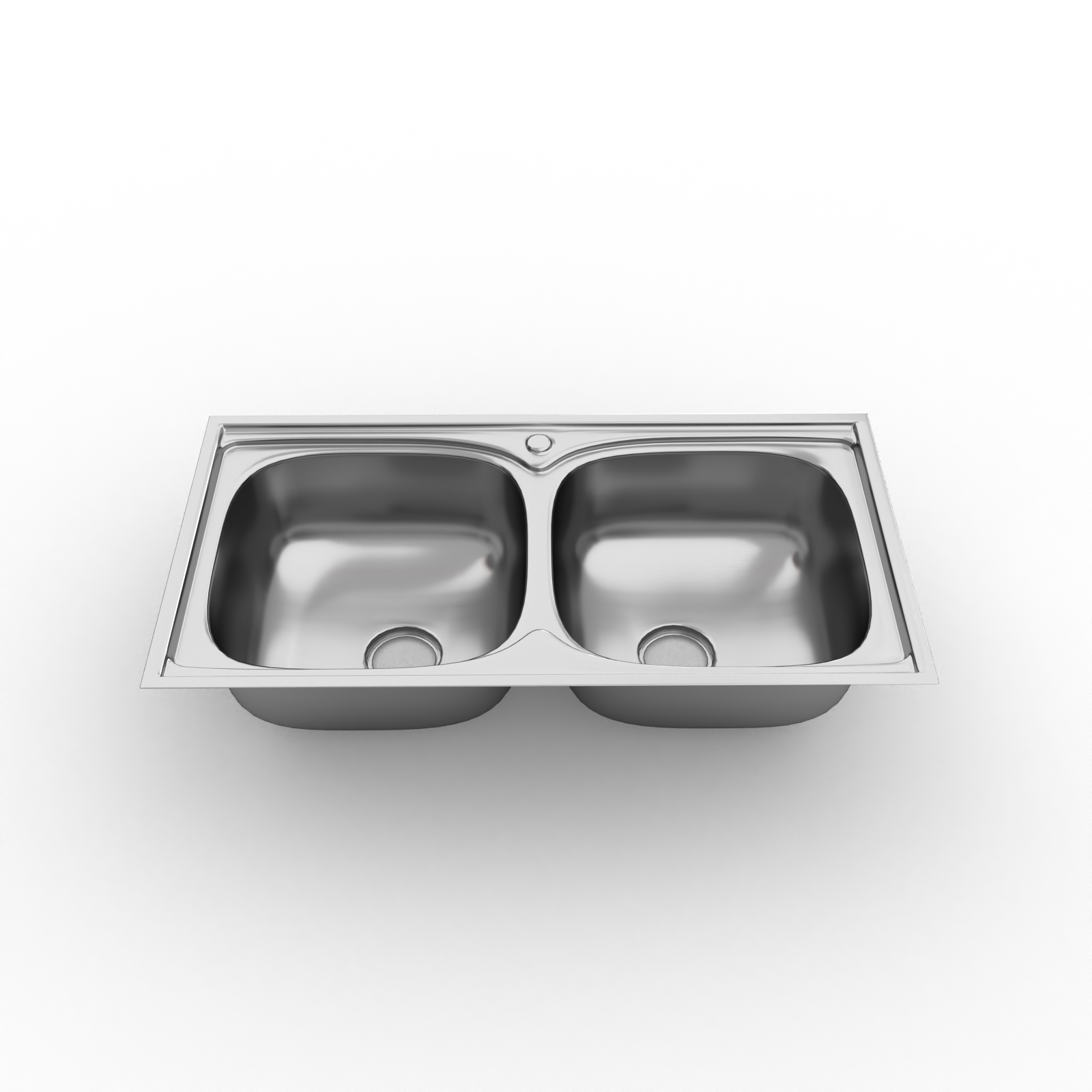 TRIBECA LAVATRASTOS 2 FOSAS EMPOTRAR 830X430X210 MM S8343BFX  INCLUYE SIFON Y CONTRACANASTA