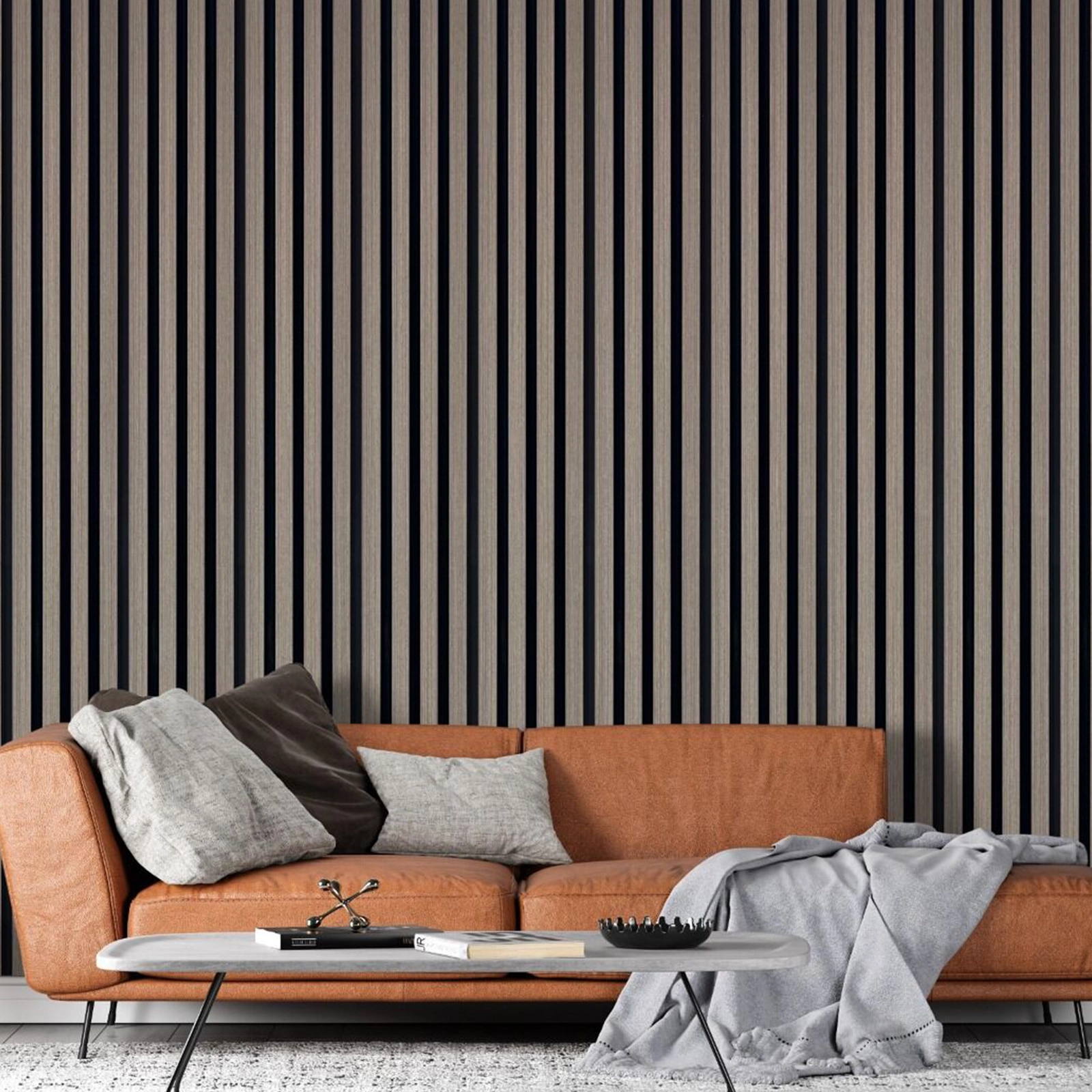 KIT WALL PANEL DUVAR WPC PARA EXTERIOR COLOR GRIS
