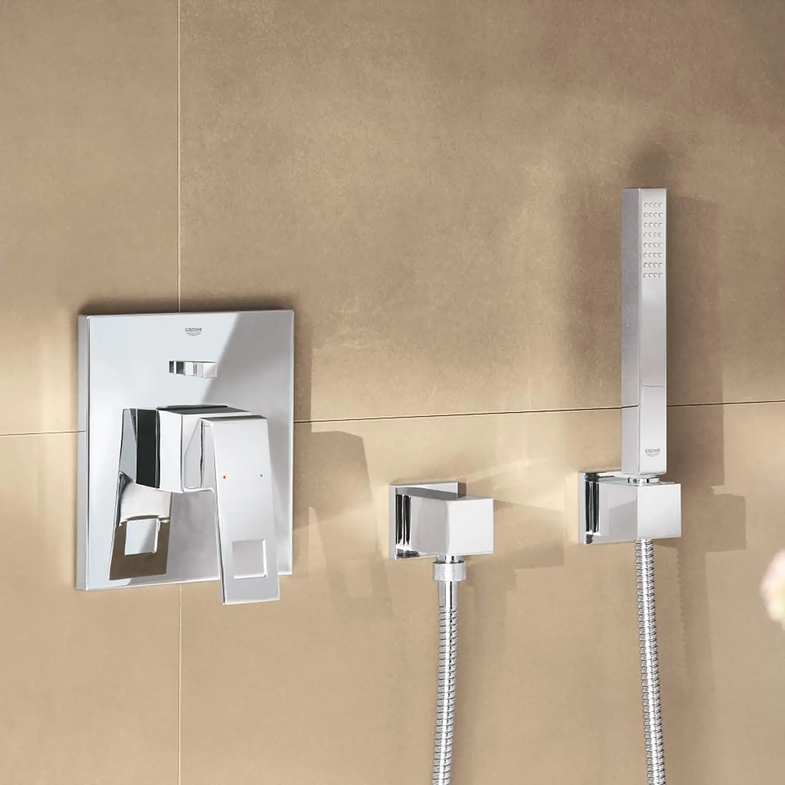 TRIM MONOMANDO EMPOTRADO CON DIVERTER EUROCUBE
