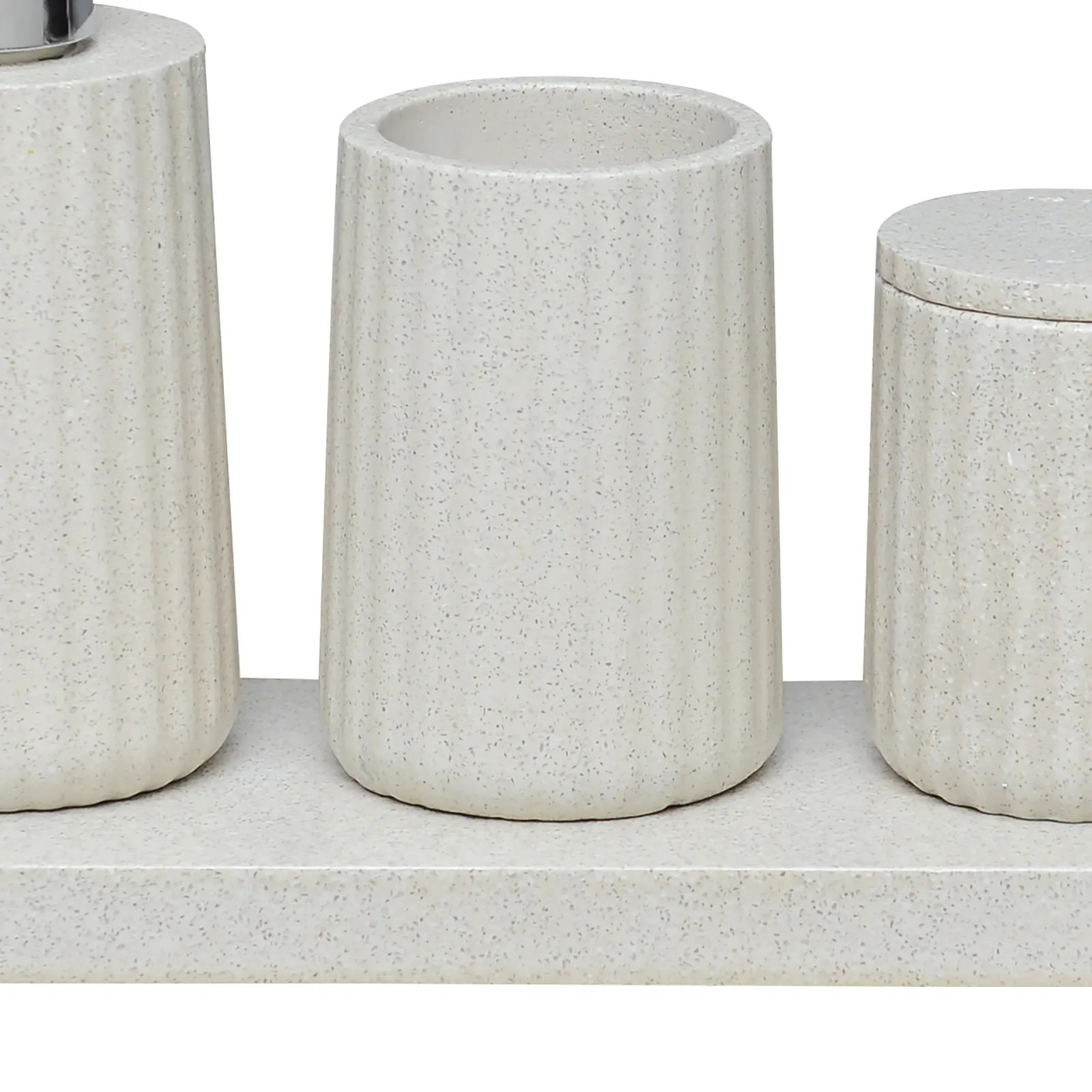 KIT DE ACCESORIOS DE CONCRETO 5PC BLANCO SANDSTONE