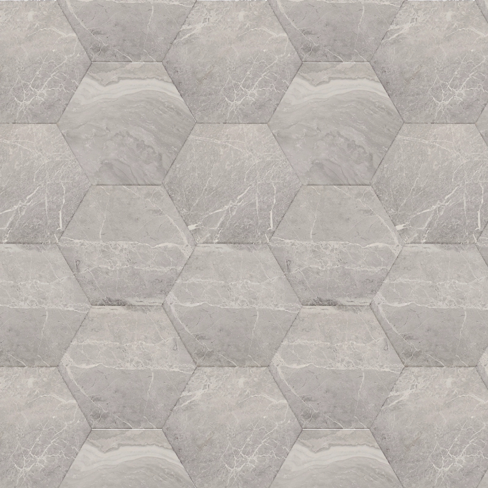 STORM GRAY HEXA NAT BOLD RECT 20 X 20