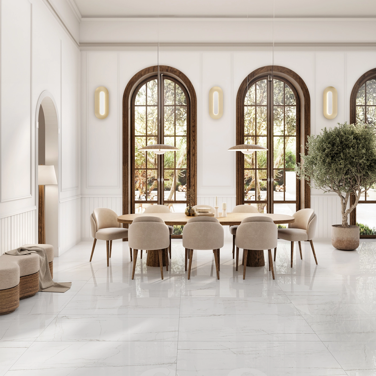 SANTORINI BLANCO MATE REC. 60 X 120