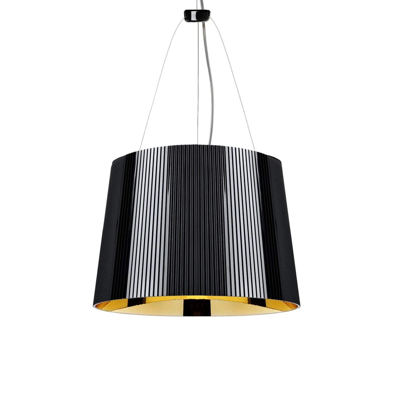 GÉ LAMPARA SUSPENDIDA COLOR NEGRO/DORADO COD. 09083/JJ