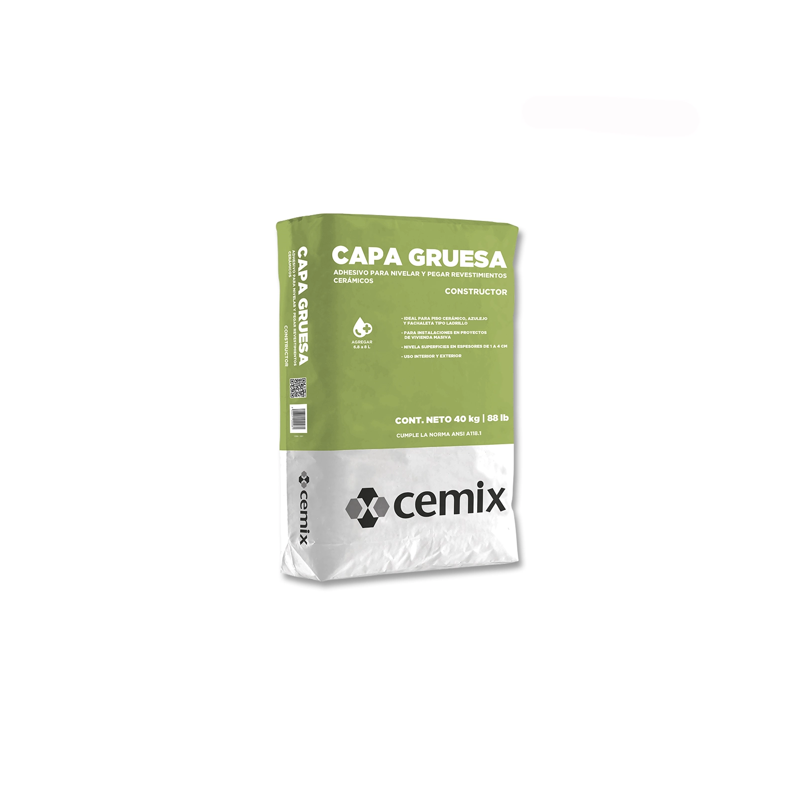 CEMIX CAPA GRUESA GRIS SACO 40KG